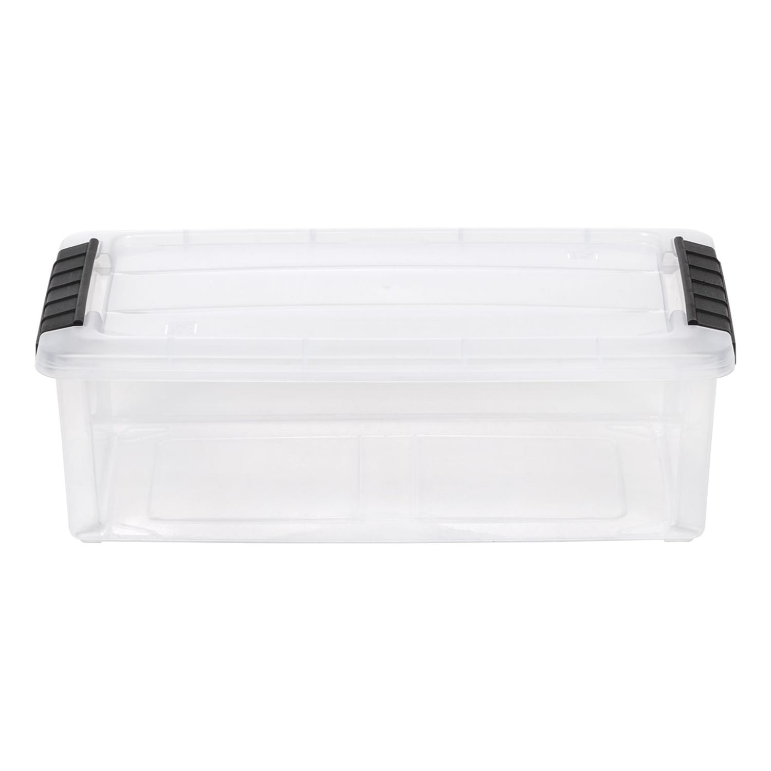 Iris Stack And Pull Totes, 5.75 Qt, Clear, Set Of 20 Totes - Image 3