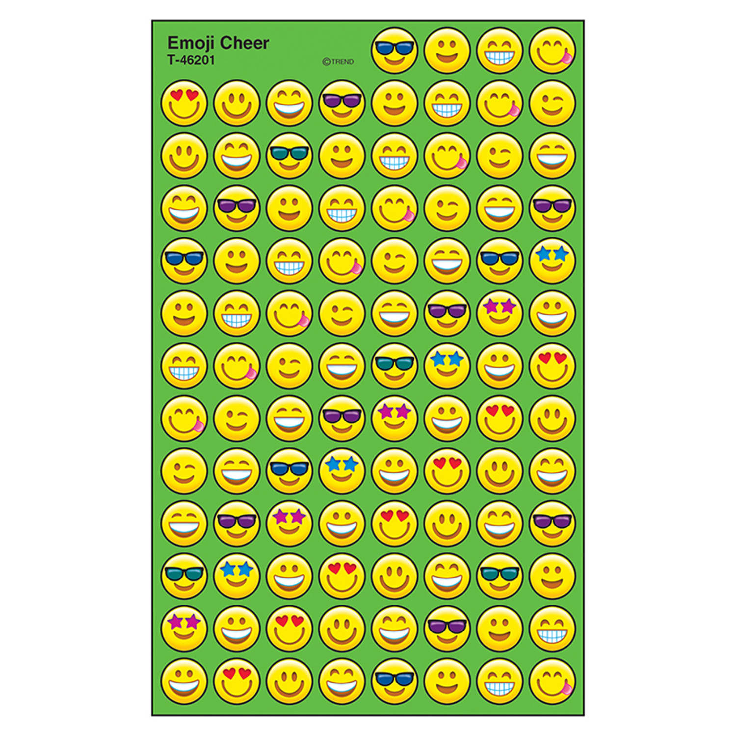Trend SuperSpots Stickers, Emoji Cheer, 800 Stickers Per Pack, Set Of 6 Packs - Image 3
