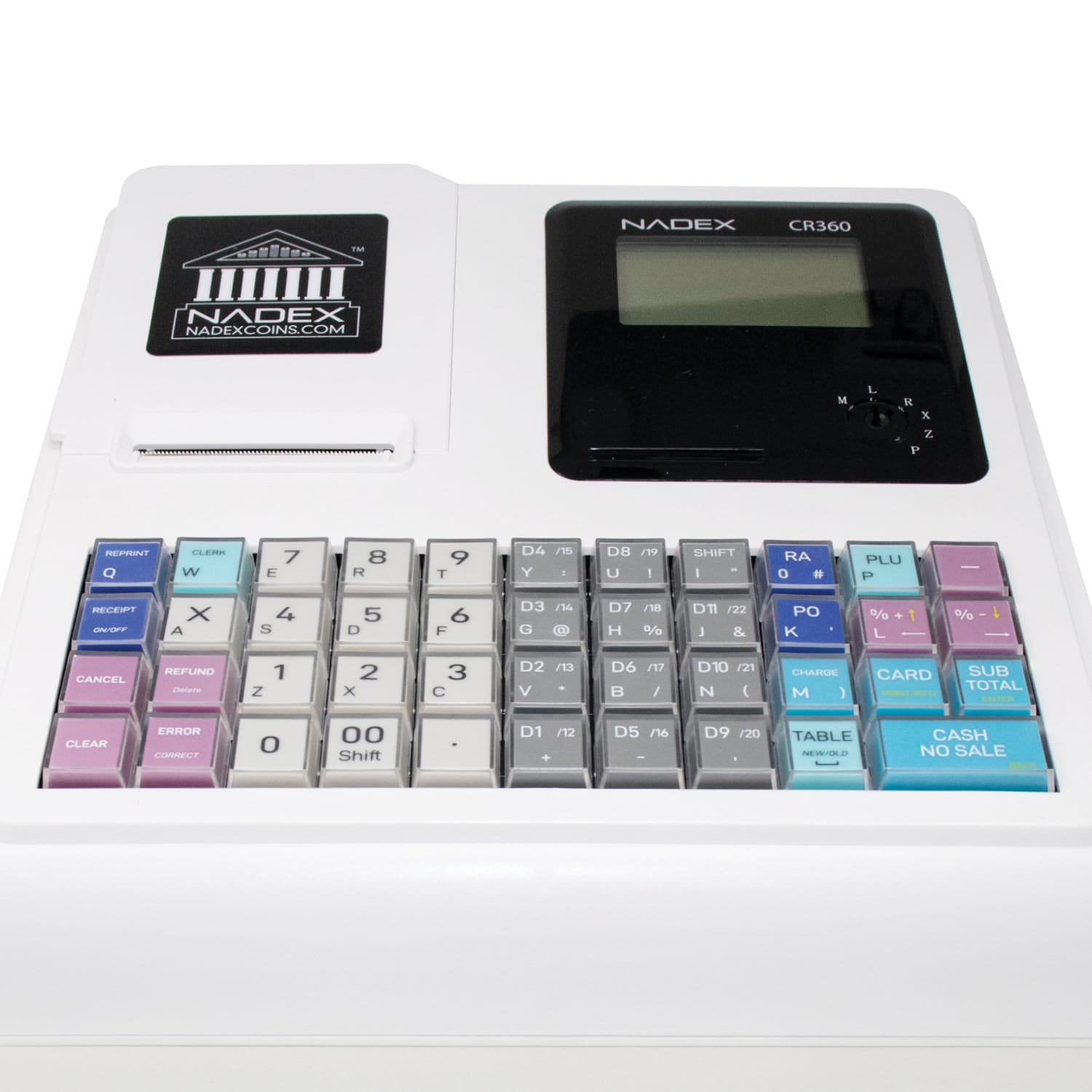 Nadex Coins Thermal-Print Electronic Cash Register, White, NWHNXTE1379 - Image 4