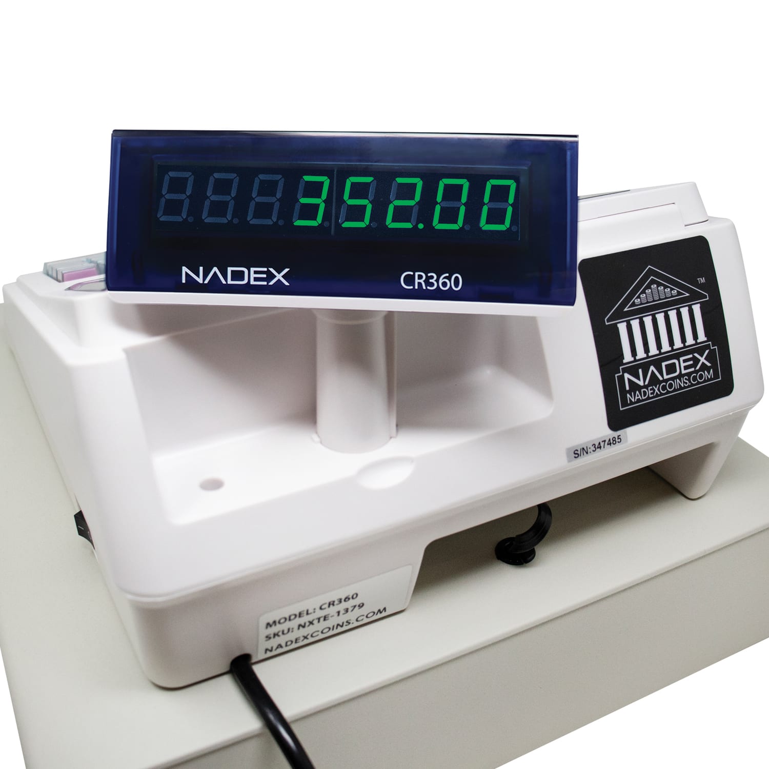 Nadex Coins Thermal-Print Electronic Cash Register, White, NWHNXTE1379 - Image 6