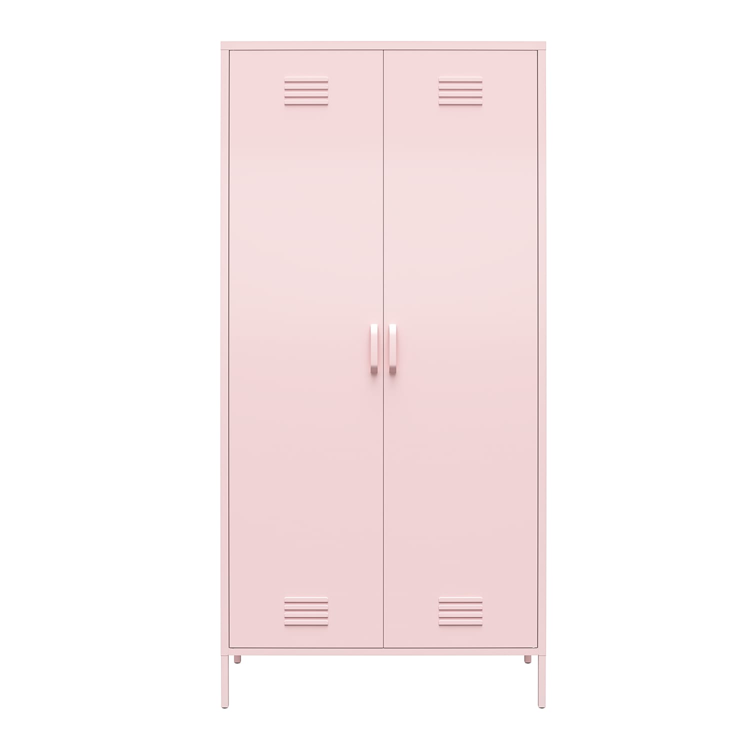 Ameriwood Home Cache Tall 2-Door Metal Locker Cabinet, 72-7/8inH x 35-7/16inW x 15-3/4inD, Pink - Image 3