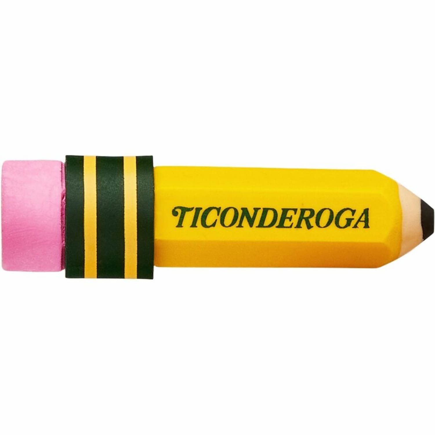 Ticonderoga Pencil-Shaped Erasers - Yellow - Pencil - 36 / Box - Latex-free, Smudge-free, Non-toxic - Image 5