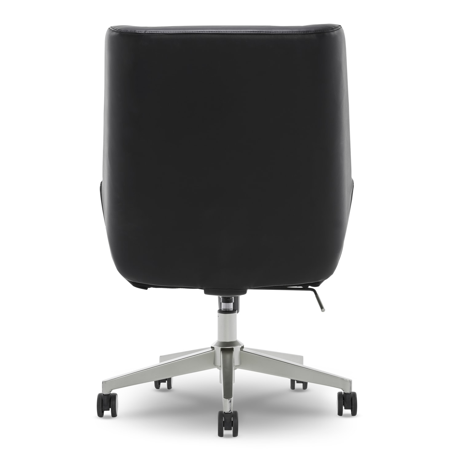 Serta SitTrue Montair Faux Leather Mid-Back Manager Chair, Black - Image 5