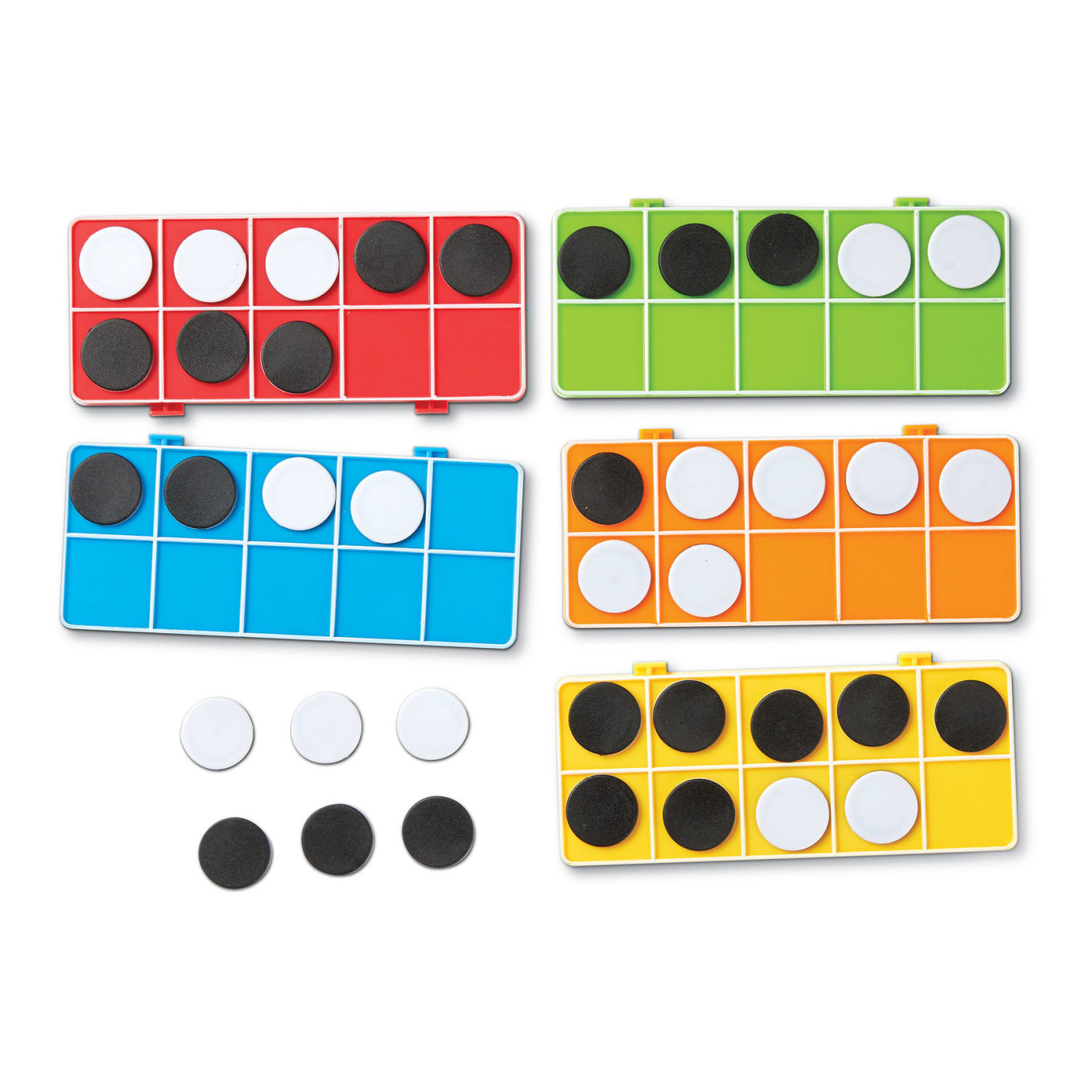 Learning Resources Rainbow Ten Frame Set, Multicolor - Image 4