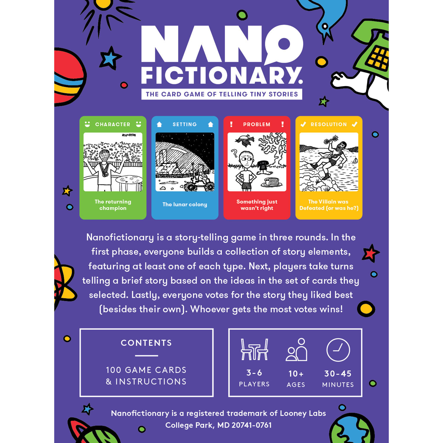 Looney Labs Nanofictionary Card Game - Image 5