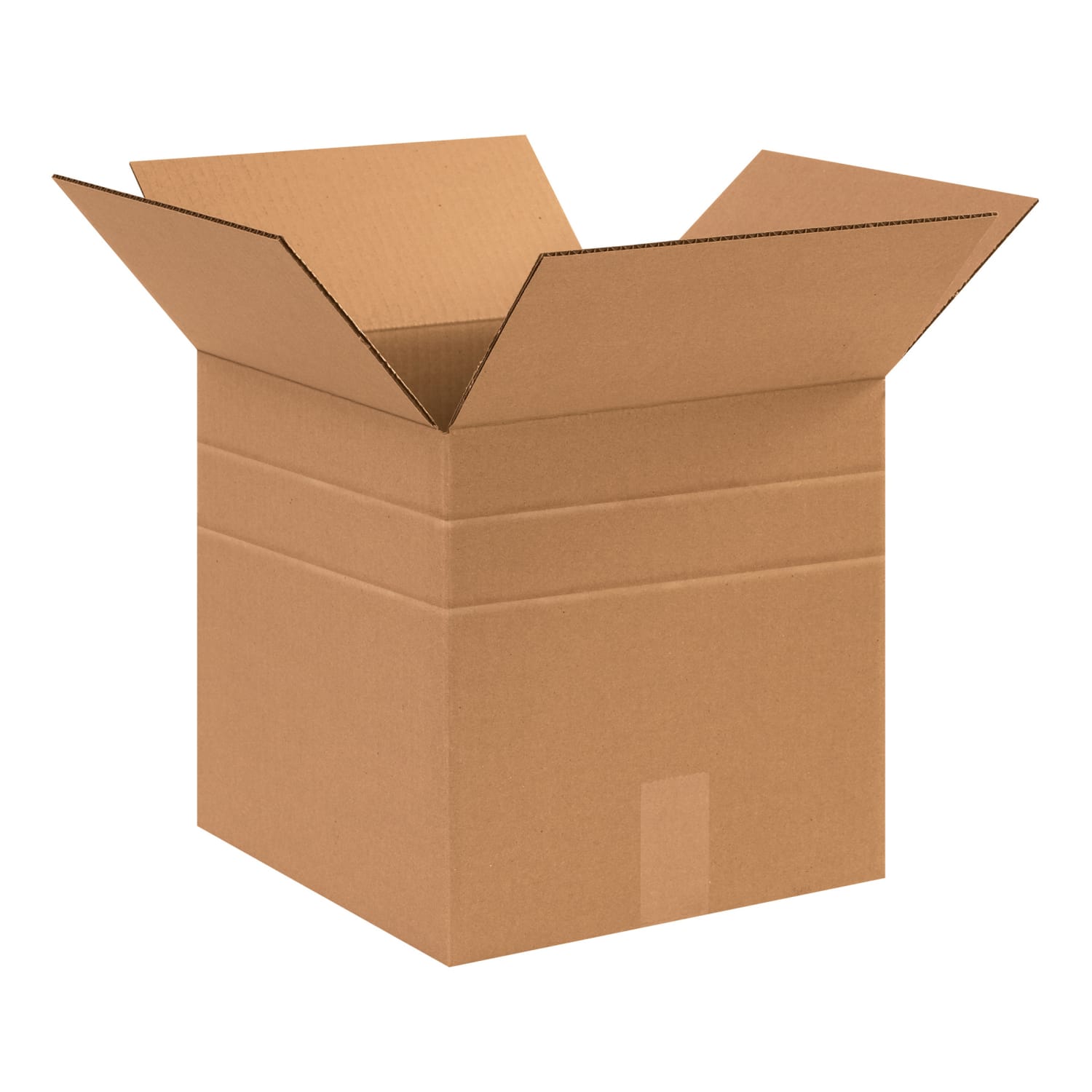 Partners Brand Multi-Depth Corrugated Boxes, 12in x 12in x 10in, Kraft, Bundle Of 25 Boxes