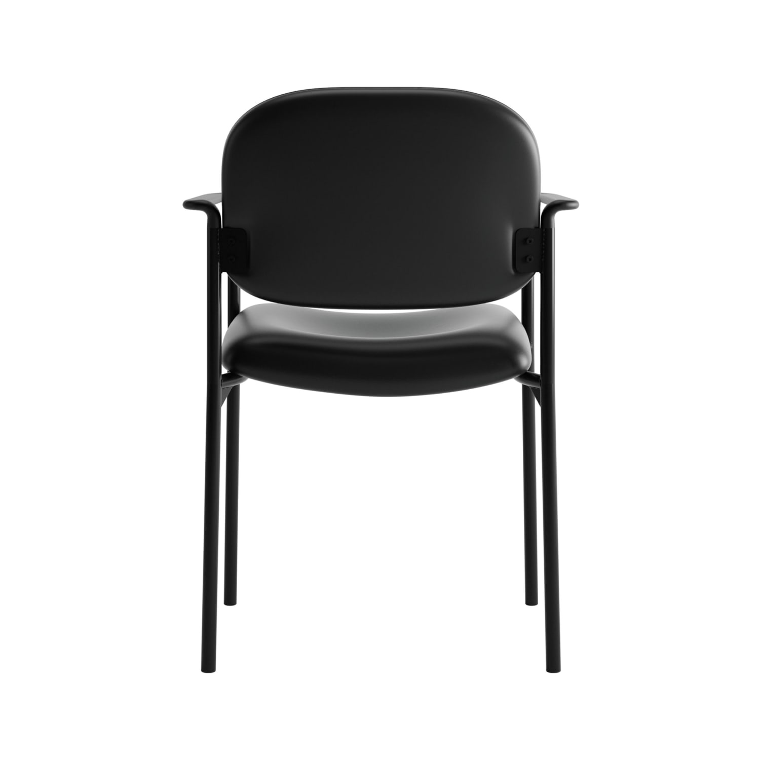 HON Scatter SofThread Fixed Arm Stacking Guest Chair, Black - Image 10