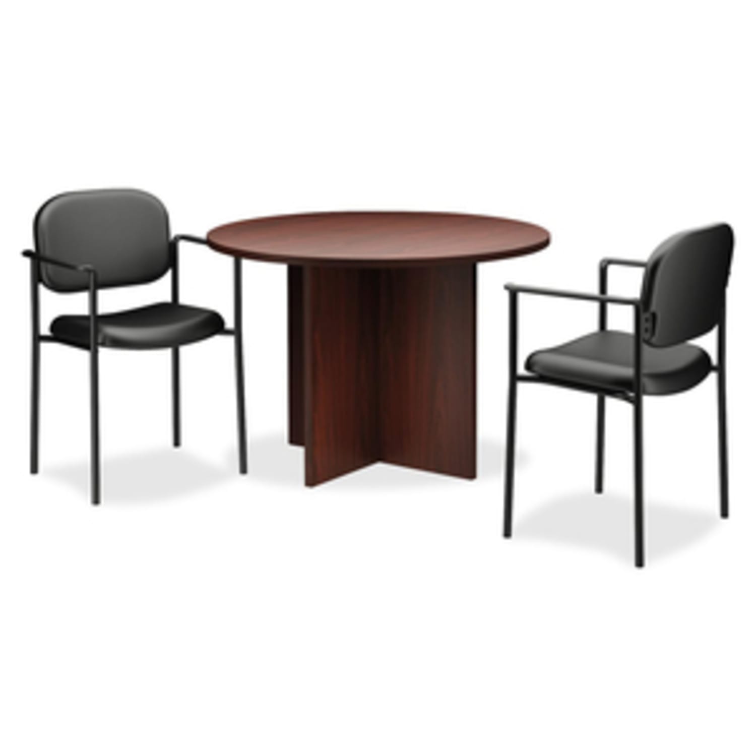 HON Scatter SofThread Fixed Arm Stacking Guest Chair, Black - Image 11