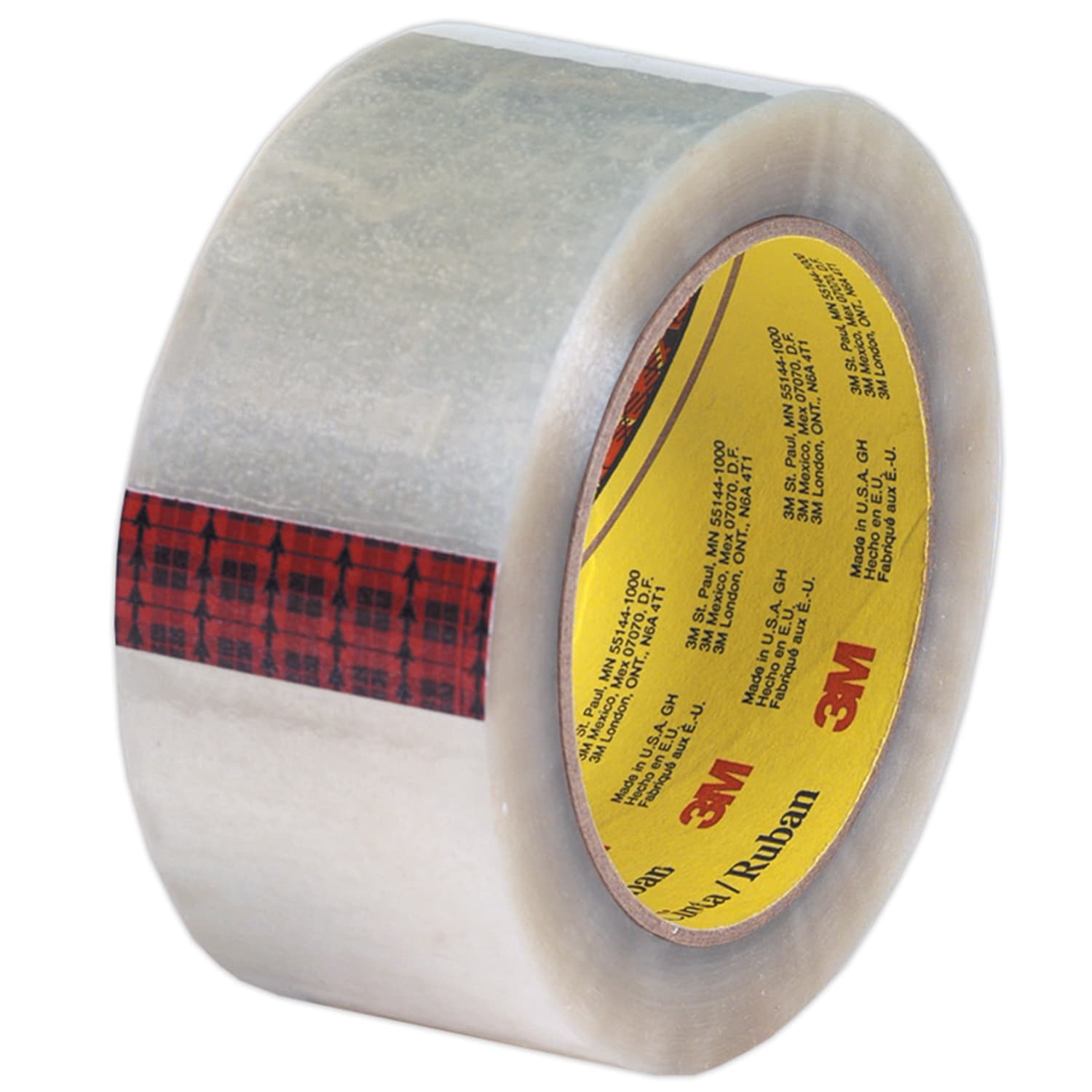 Scotch 313 Carton Sealing Tape, 2in x 110 Yd., Clear, Case Of 36 Rolls