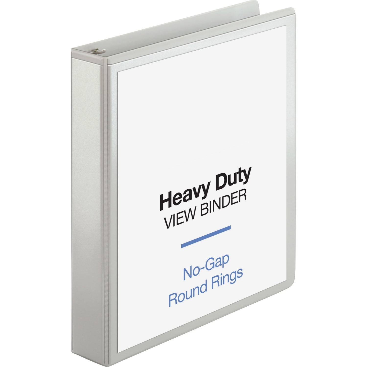 Sparco Premium View 3-Ring Binder, 1 1/2in Round Rings, 96% Recycled, White - Image 3