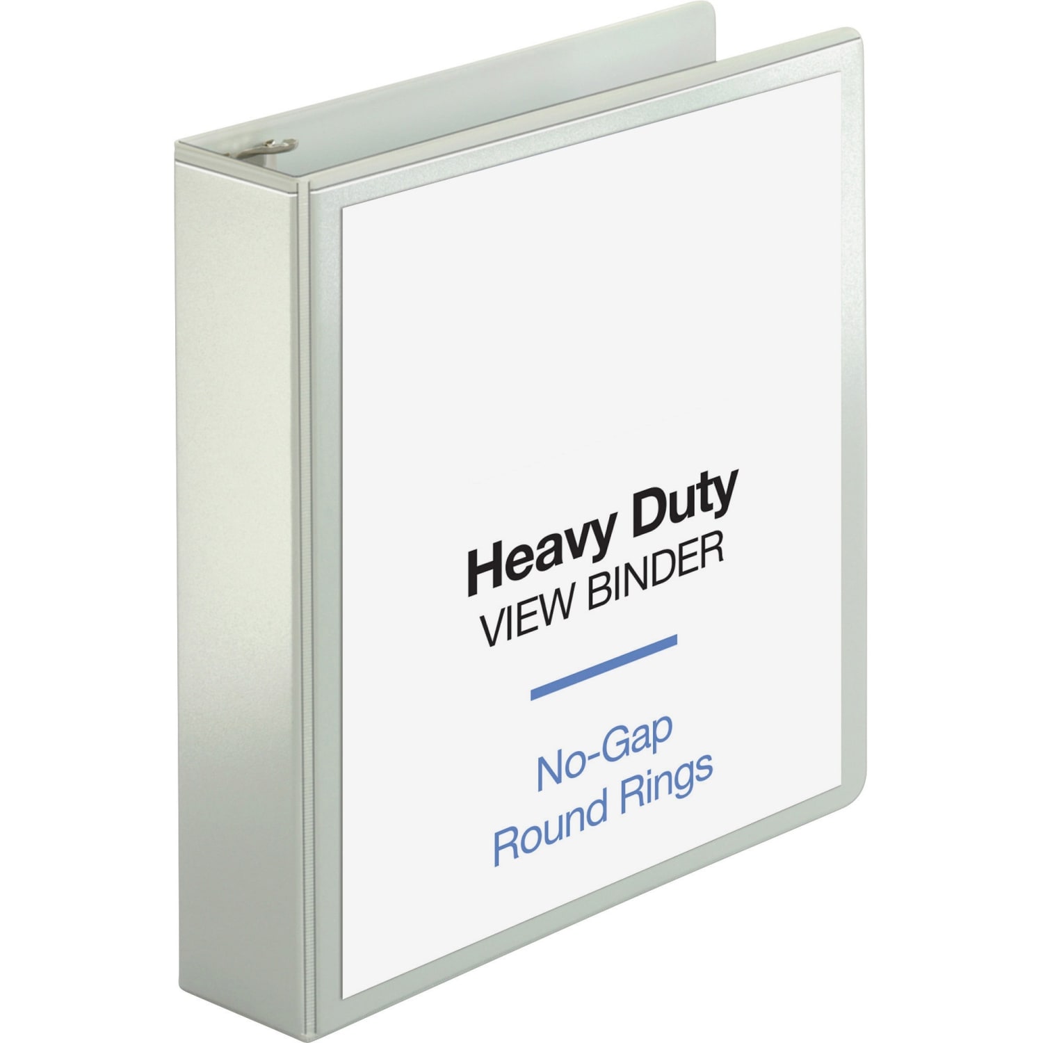 Sparco Premium View 3-Ring Binder, 2in Round Rings, 96% Recycled, White - Image 3