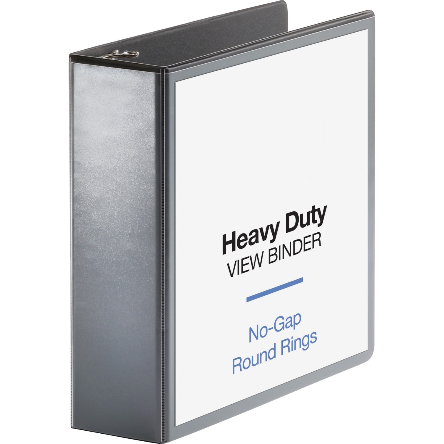 Sparco Premium View 3-Ring Binder, 3in Round Rings, 96% Recycled, Black - Image 3