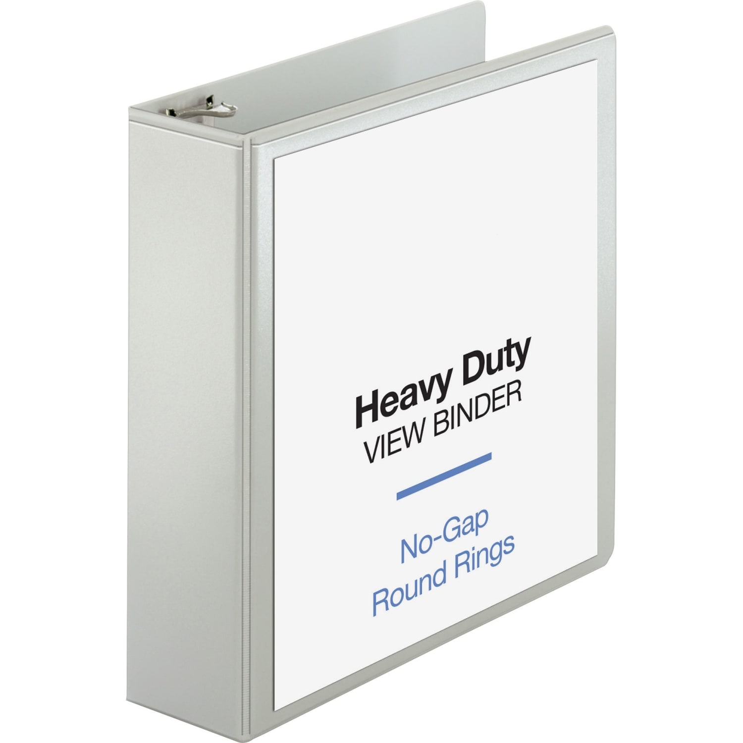 Sparco Premium View 3-Ring Binder, 3in Round Rings, 96% Recycled, White - Image 3