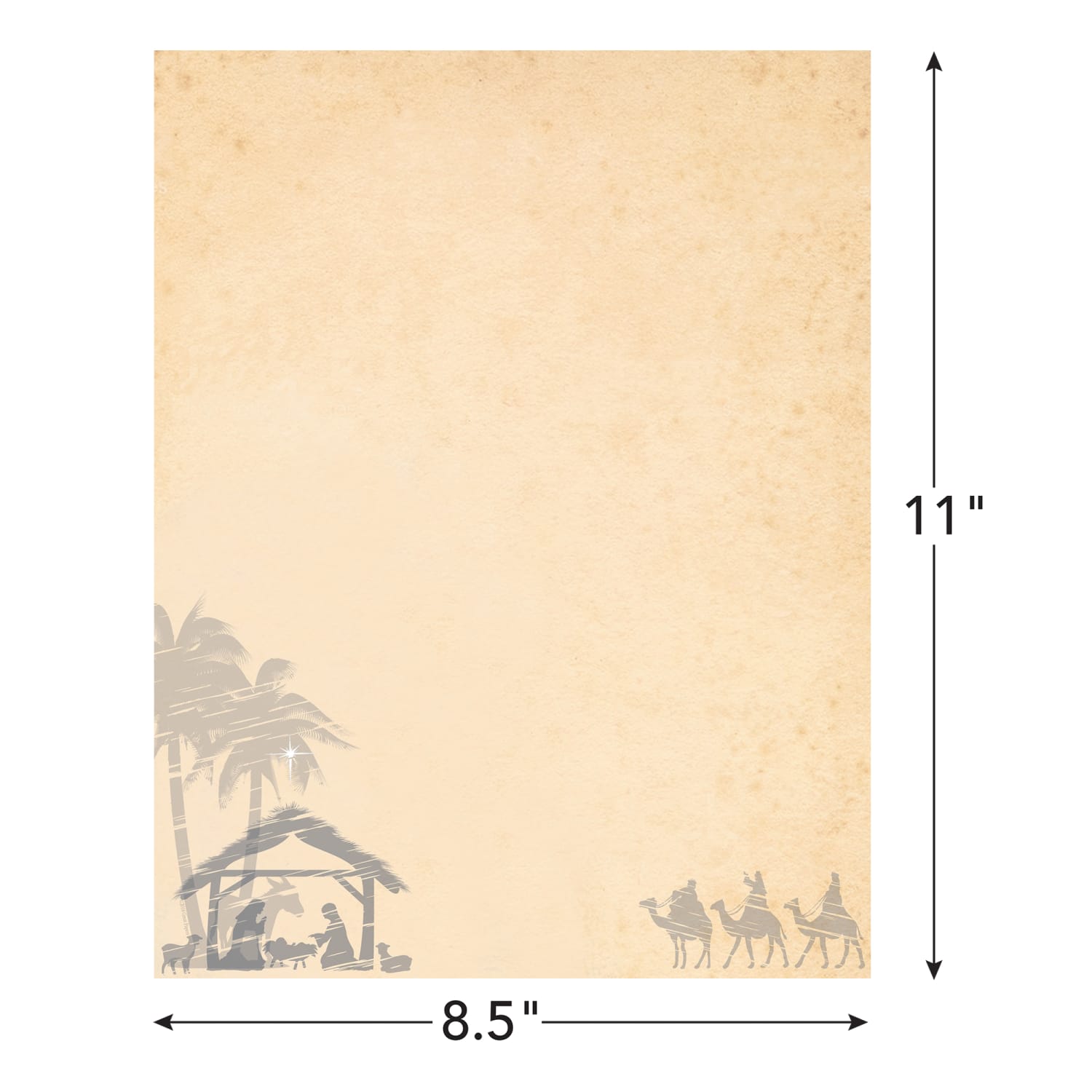 Great Papers! Holiday-Themed Letterhead Paper Stationery, 8-1/2in x 11in, Holy Night, Pack Of 80 Sheets - Image 3