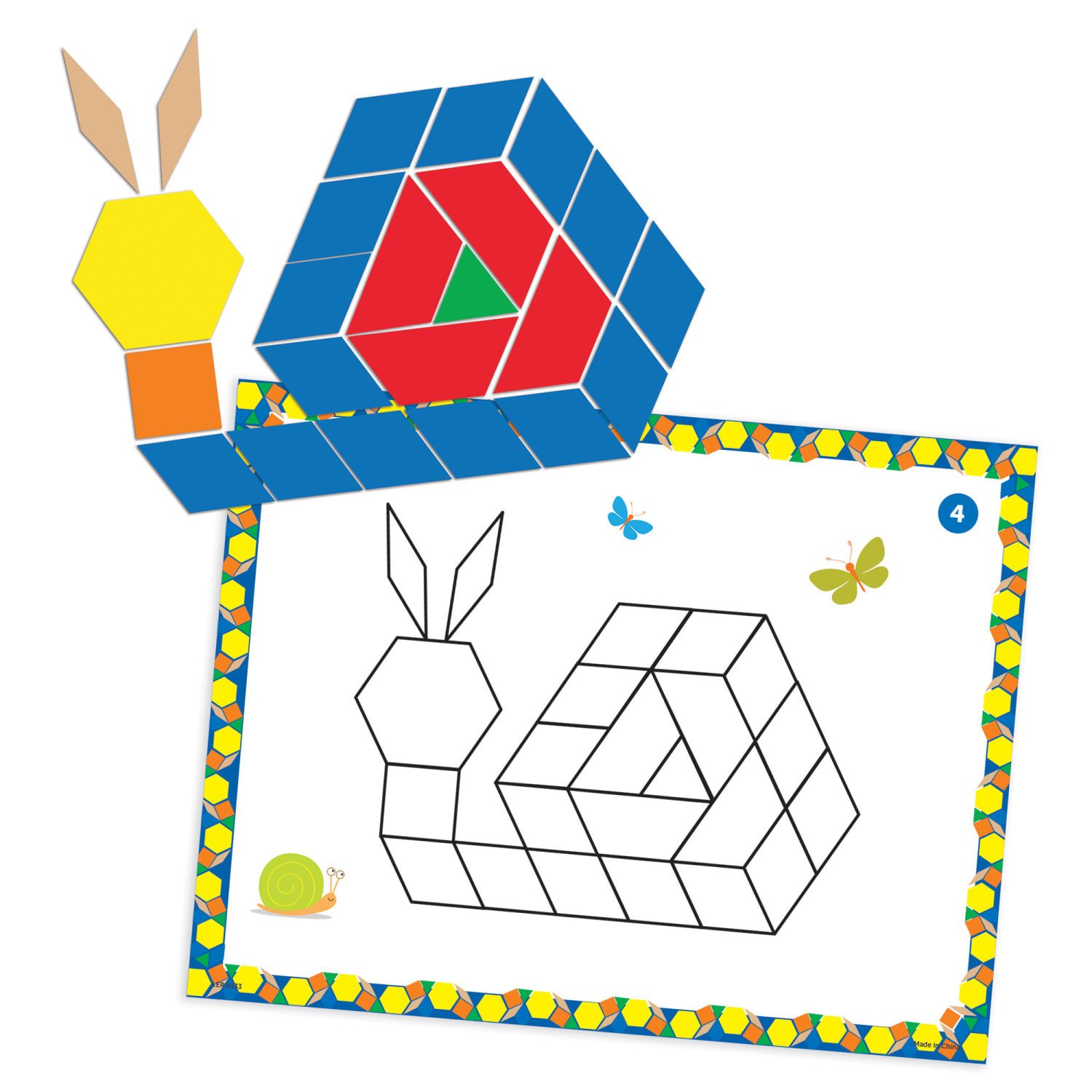 Learning Resources Pattern Block Design And Discover Set - Image 4