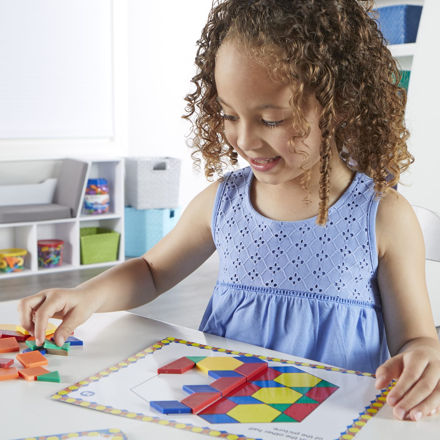 Learning Resources Pattern Block Design And Discover Set - Image 5