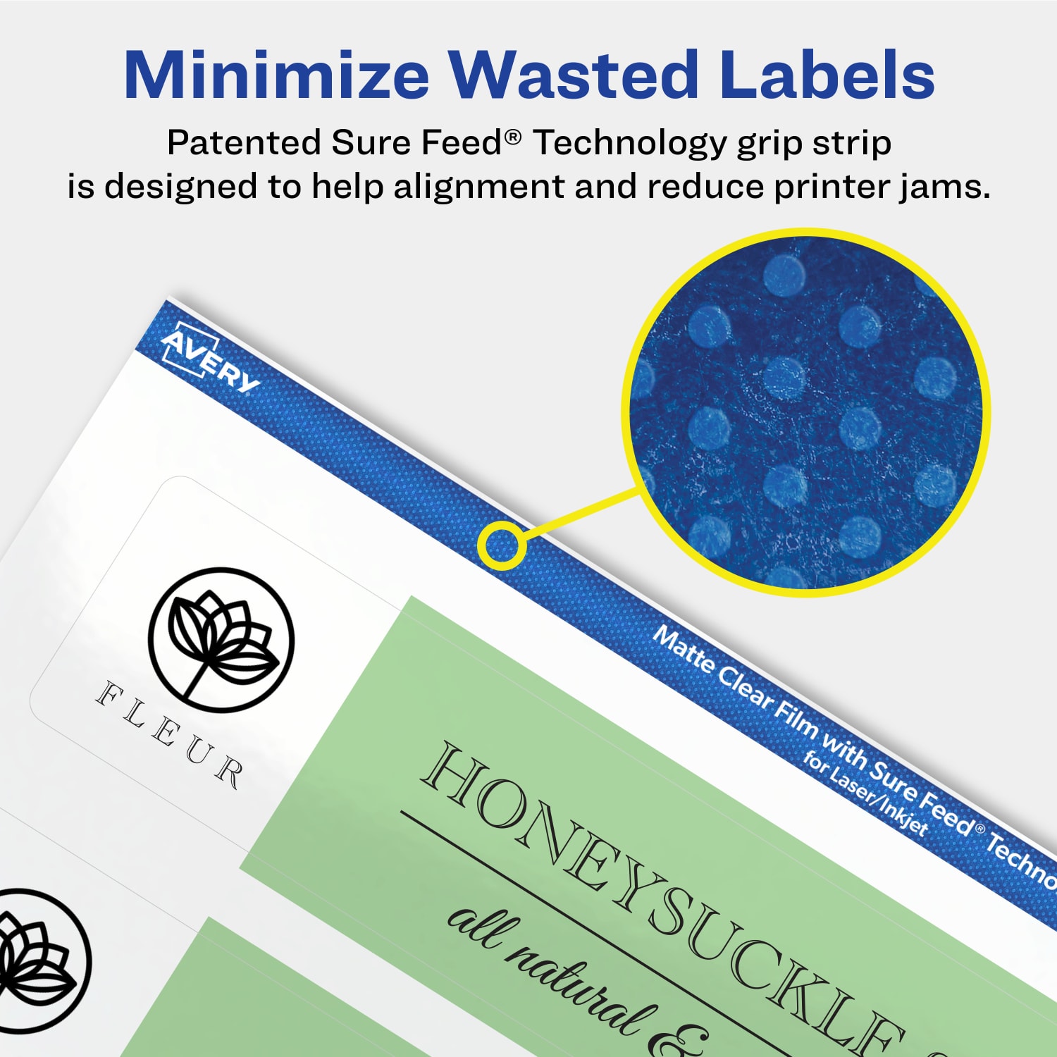 Avery Permanent Labels With Sure Feed, 94231-CMF25, Rectangle, 1-1/2in x 7-1/2in, Matte Clear, Pack Of 125 - Image 5