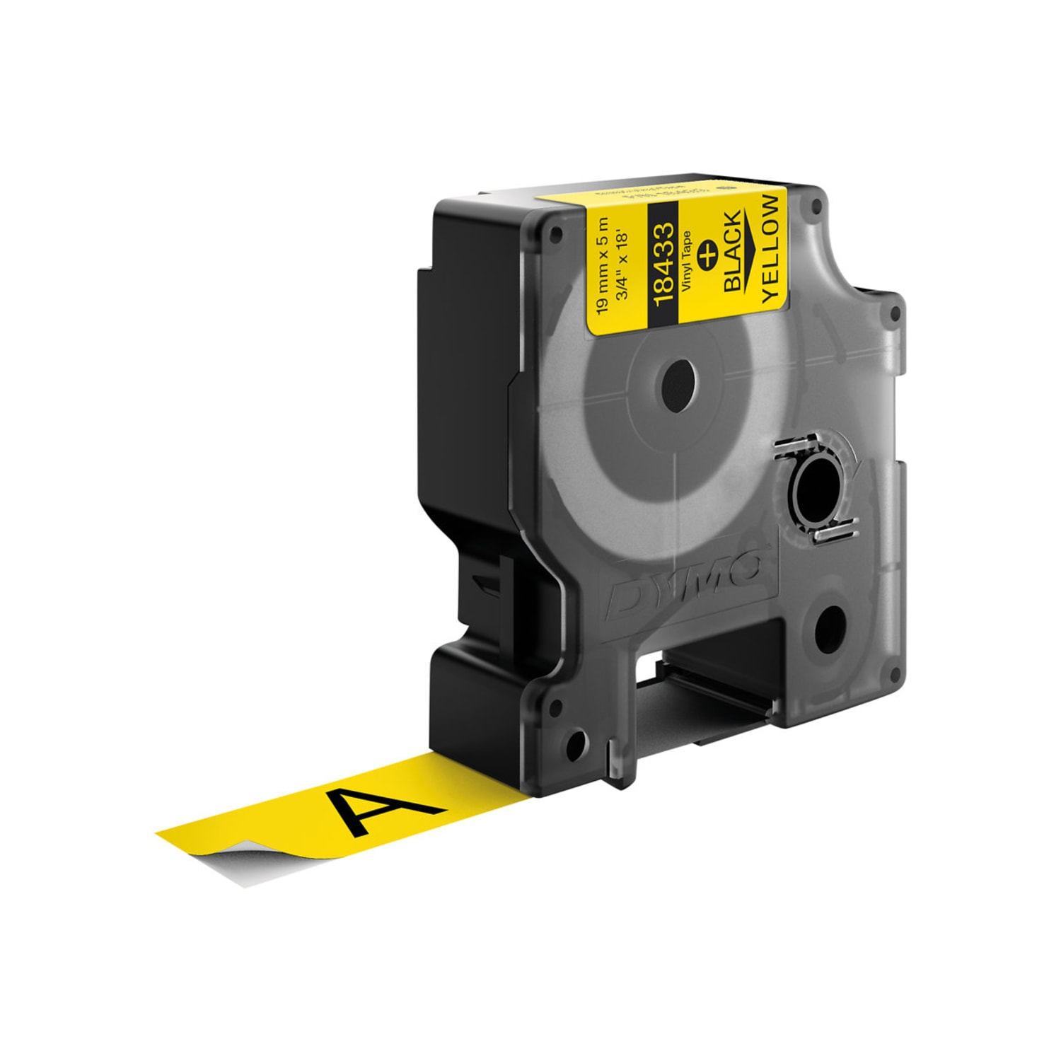DYMO Colored Industrial Rhino Vinyl Labels, 3/4inW x 18 3/64L , Rectangle, Black on Yellow - Image 4