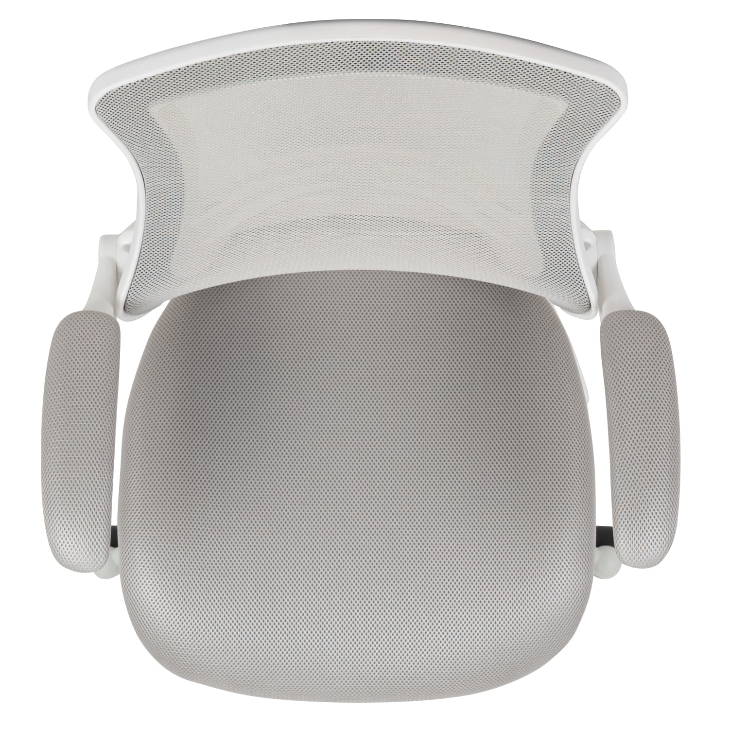 Flash Furniture Mesh MidBack Swivel Task Chair With FlipUp Arms Light GrayWhite PopularChairscom Flash Furniture Mesh Mid Back Swivel Task Chair With Flip Up Arms Light GrayWhite PopularChairscom