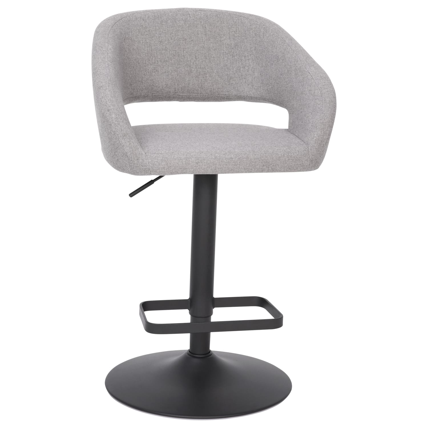 Flash Furniture Contemporary Fabric Adjustable Height Bar Stool With Rounded MidBack GrayBlack PopularChairscom Flash Furniture Contemporary Fabric Adjustable Height Bar Stool With Rounded Mid Back GrayBlack PopularChairscom
