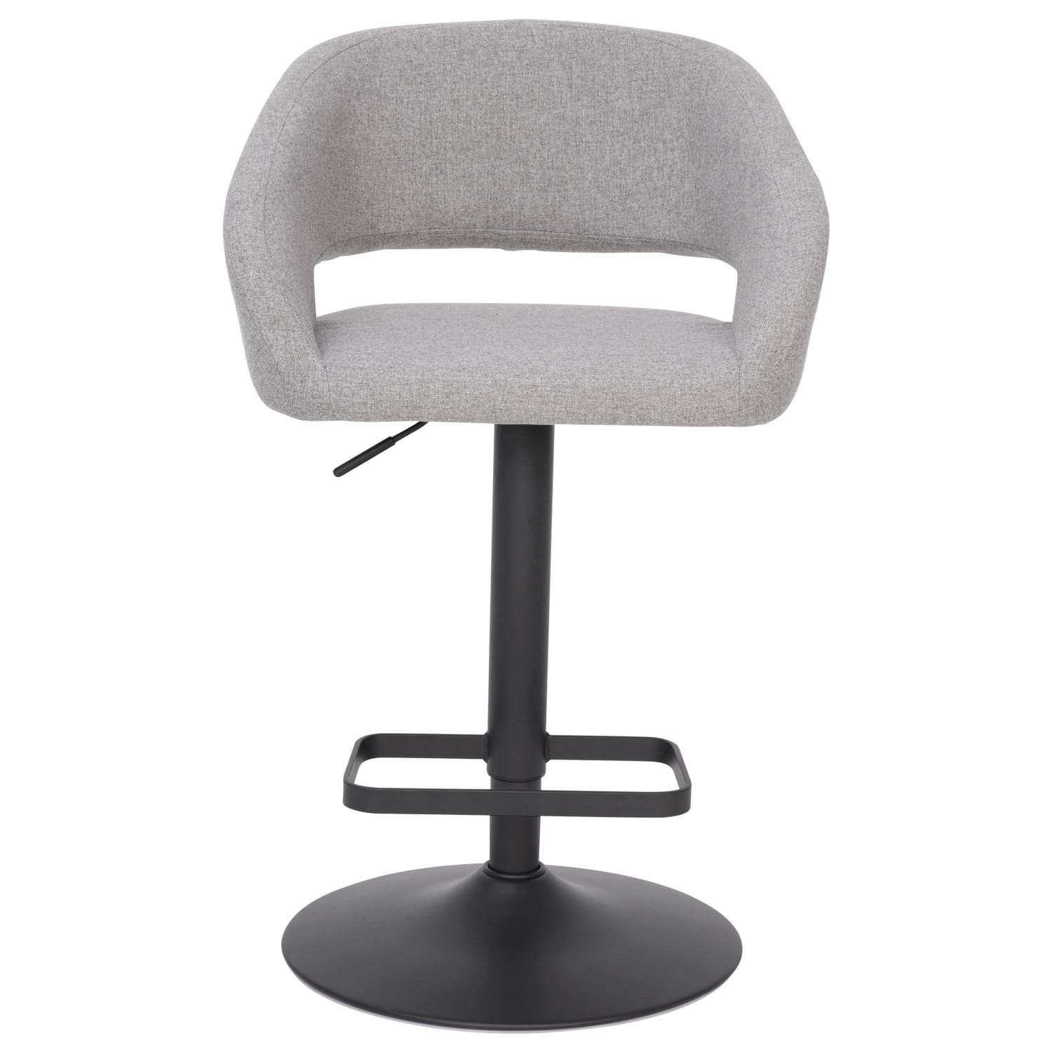 Flash Furniture Contemporary Fabric Adjustable Height Bar Stool With Rounded MidBack GrayBlack PopularChairscom Flash Furniture Contemporary Fabric Adjustable Height Bar Stool With Rounded Mid Back GrayBlack PopularChairscom