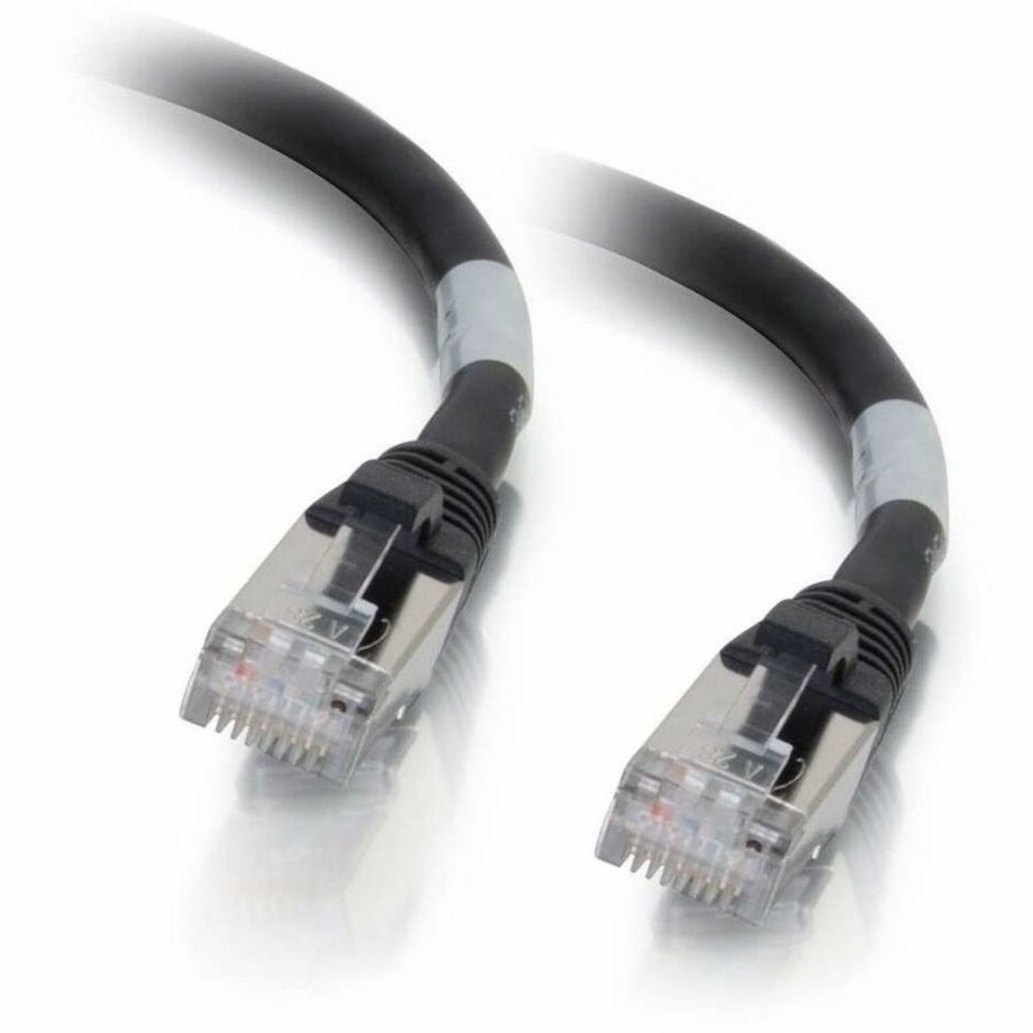 C2G-15ft Cat6a Snagless Shielded (STP) Network Patch Cable - Black - Category 6a  - 00718