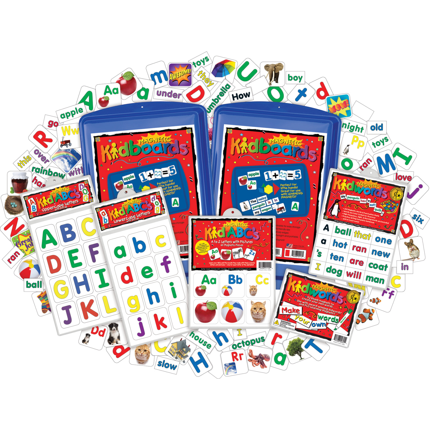 Barker Creek Learning Magnets Language Arts Kit, Pre-K To Grade 6