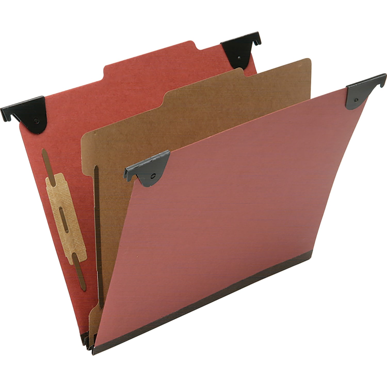 SKILCRAFT 2/5 Tab Cut Letter  Hanging Folder - 1in Folder Capacity - 8 1/2inx11in - Top Tab Position - 1 Divider(s) - NSN6816249 - Image 3