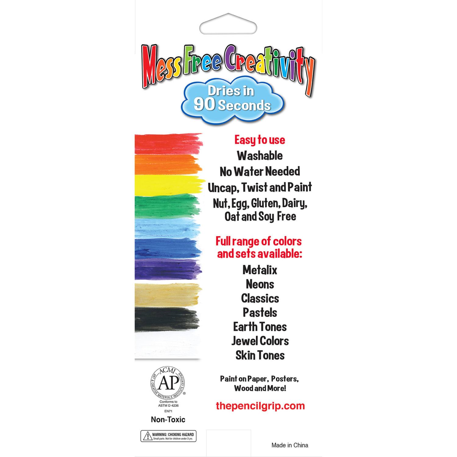 The Pencil Grip Kwik Stix Tempera Paint Sticks, Rainbow Colors, 10 Sticks Per Pack, Set Of 2 Packs - Image 5
