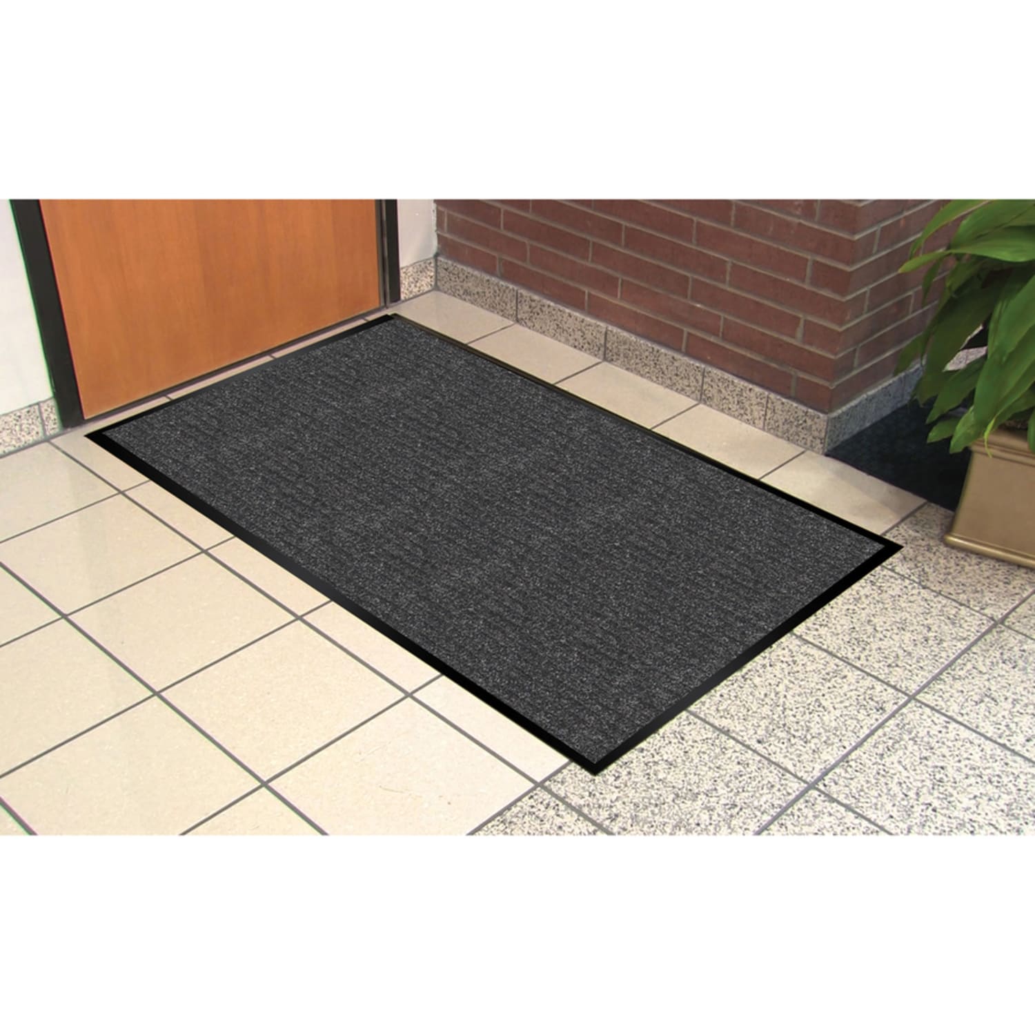 Genuine Joe Golden Series Walk-Off Mat, 4ft x 6ft, Charcoal - Image 6