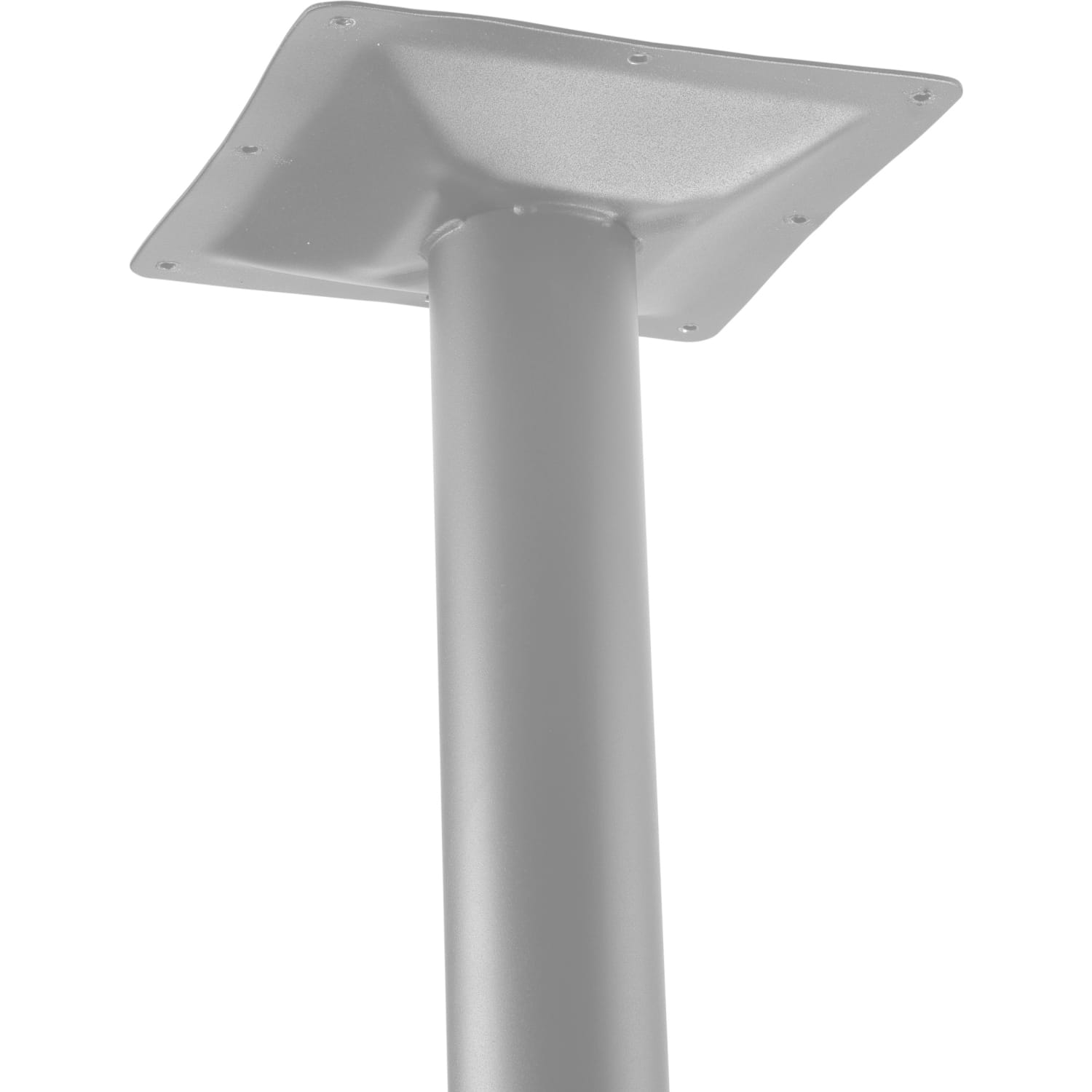 National Public Seating Square Cafe Table, Round Base, 30inH x 36inW x 36inD, Mahogany/Gray - Image 4