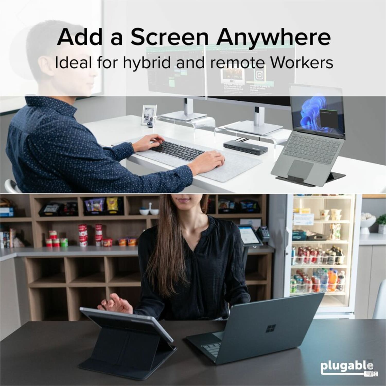 Plugable Drawing Tablet Stand Folio, Portable Foldable Laptop Stand with 4 Adjustable Angles - iPad Holder Stand for Laptop and Tablets Up to 16in , iPad Air, iPad Pro, MacBook Pro, Windows, TAA compliant (PT-STANDX) - Image 4
