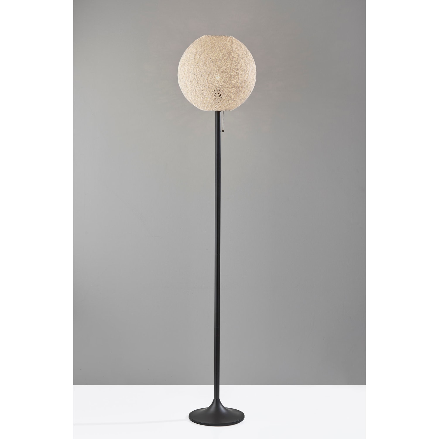Adesso Havana Floor Lamp, 68inH, Off-Paper White Shade/Dark Bronze Base - Image 4