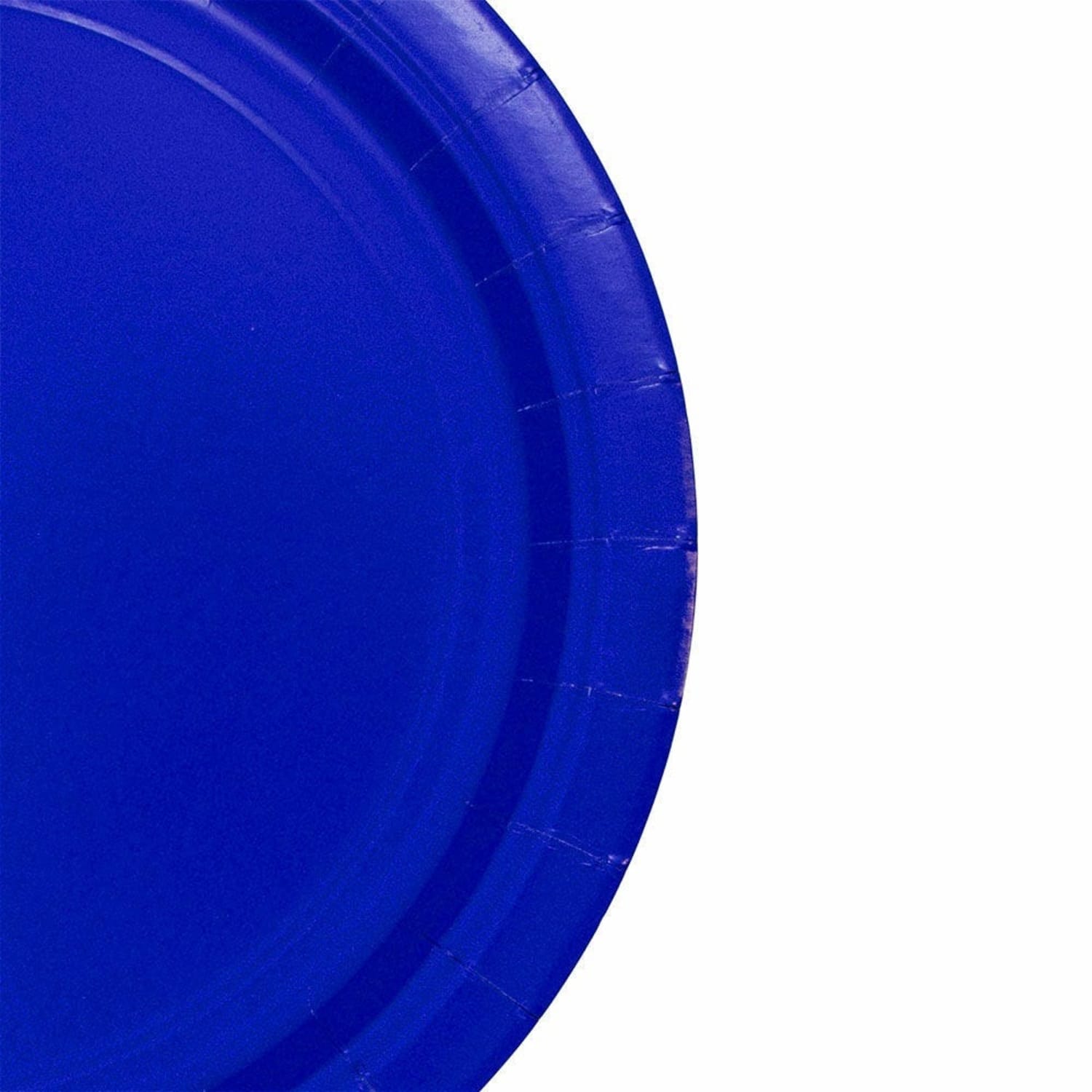 JAM PAPER Round Paper Party Plates, Medium, 9 Inch, Royal Blue, 50/pack - Image 3