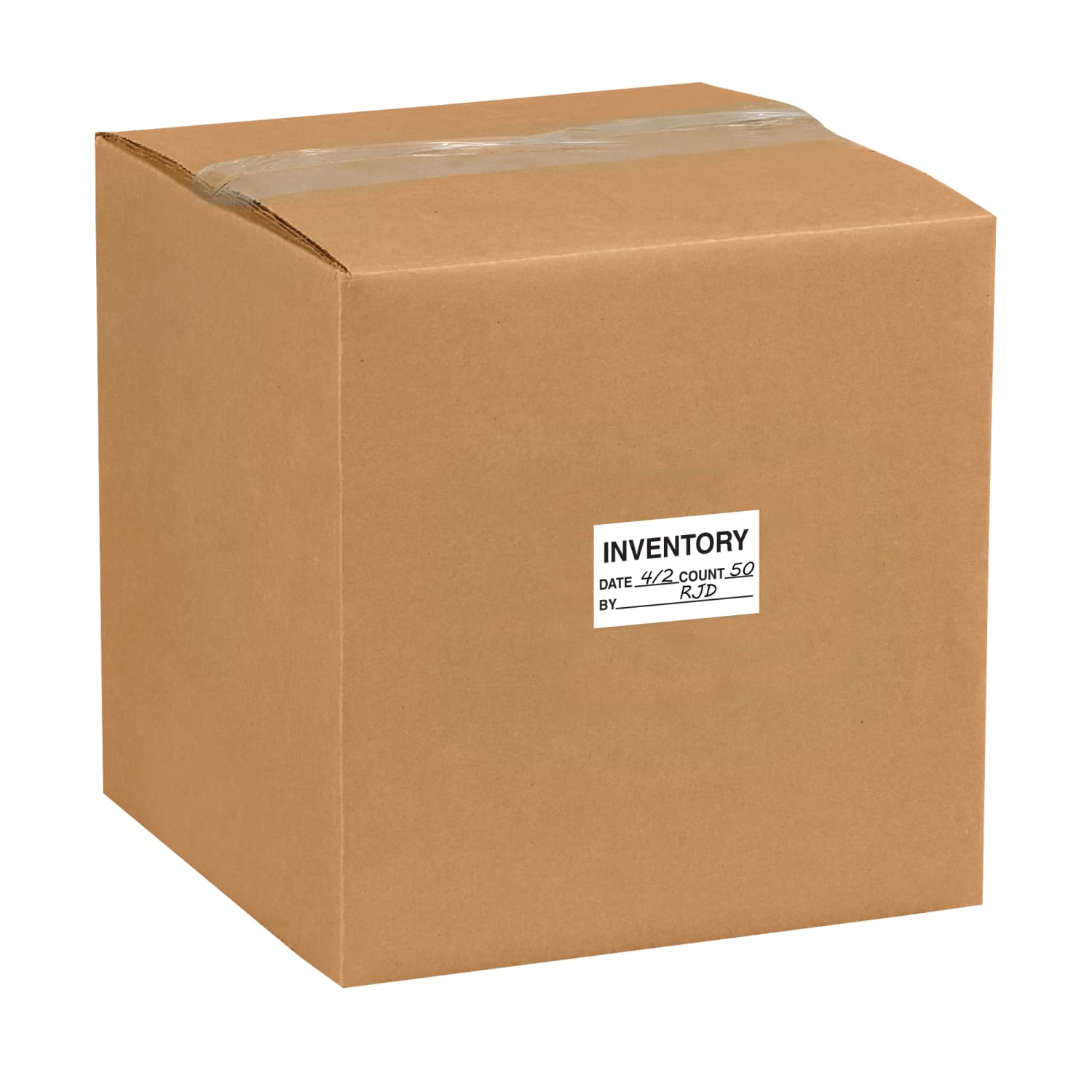 Tape Logic Preprinted Special Handling Labels, DL1181, Inventory/Date/Count/By, Rectangle, 1 1/4in x 2in, Black/White, Roll Of 500 - Image 3