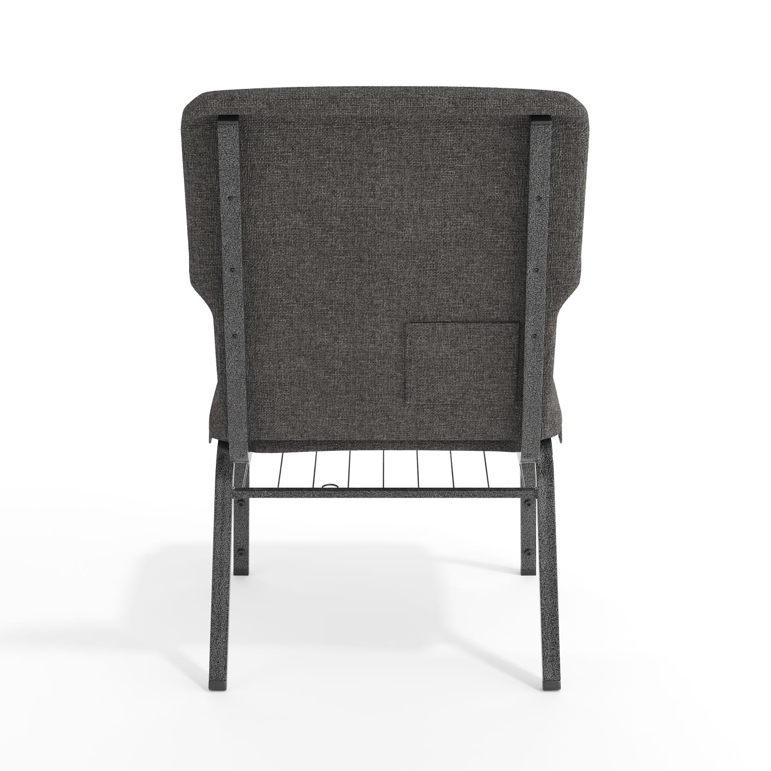 Flash Furniture Advantage Discount Church Chair, Charcoal Gray/Silver Vein - Image 9