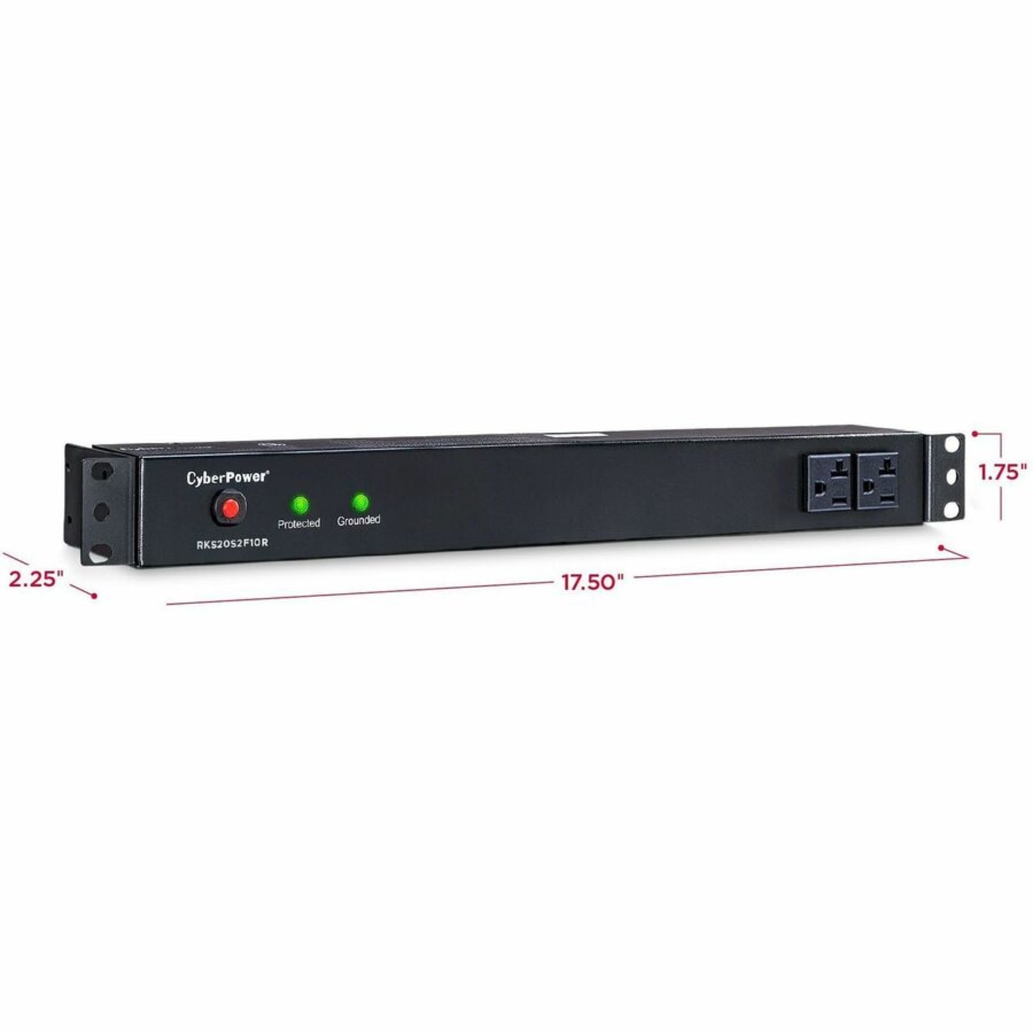 CyberPower RKBS20S2F10R Rackbar 12 - Outlet Surge Protector with 1800 J Surge Suppression - Image 5