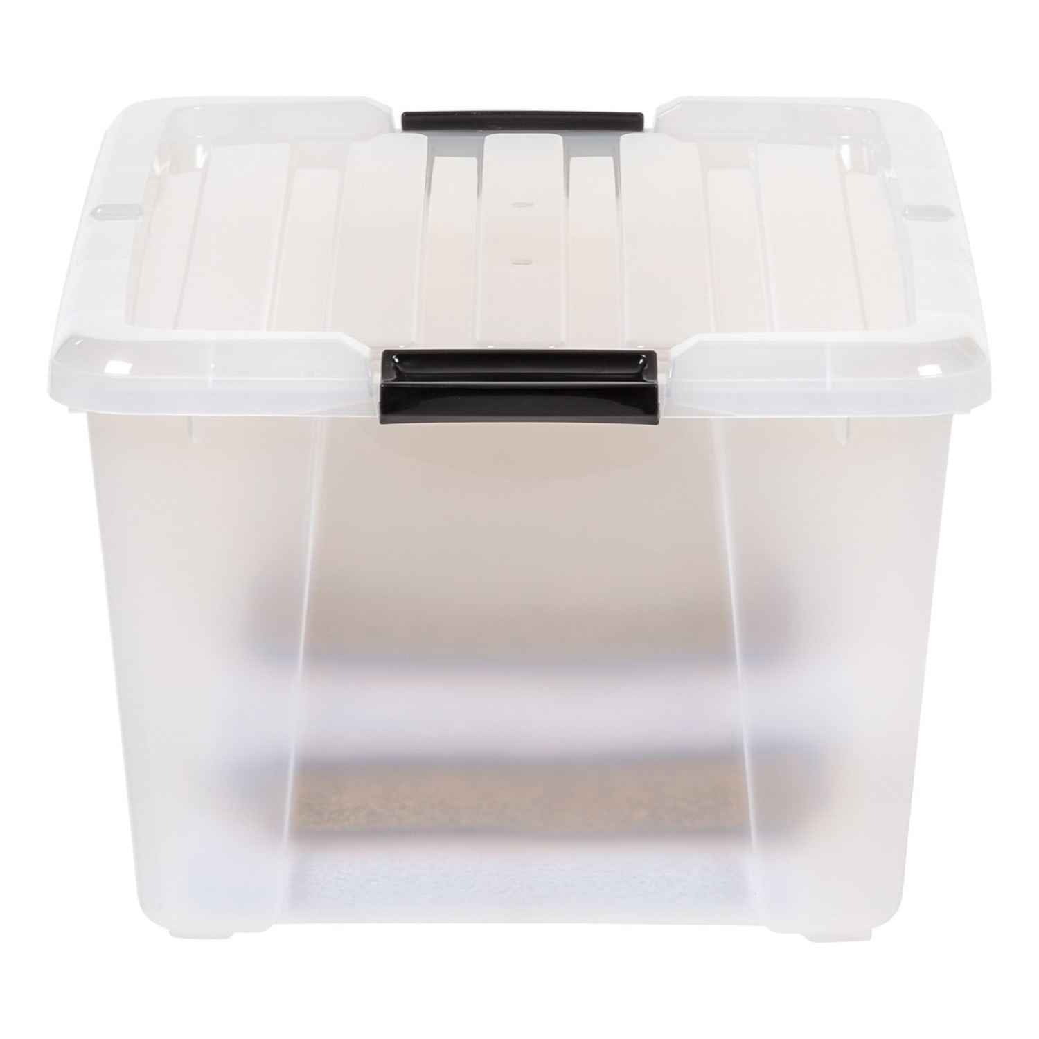 Iris Latching Storage Boxes, 11.25 Gallon, Clear, Set Of 4 Boxes - Image 3