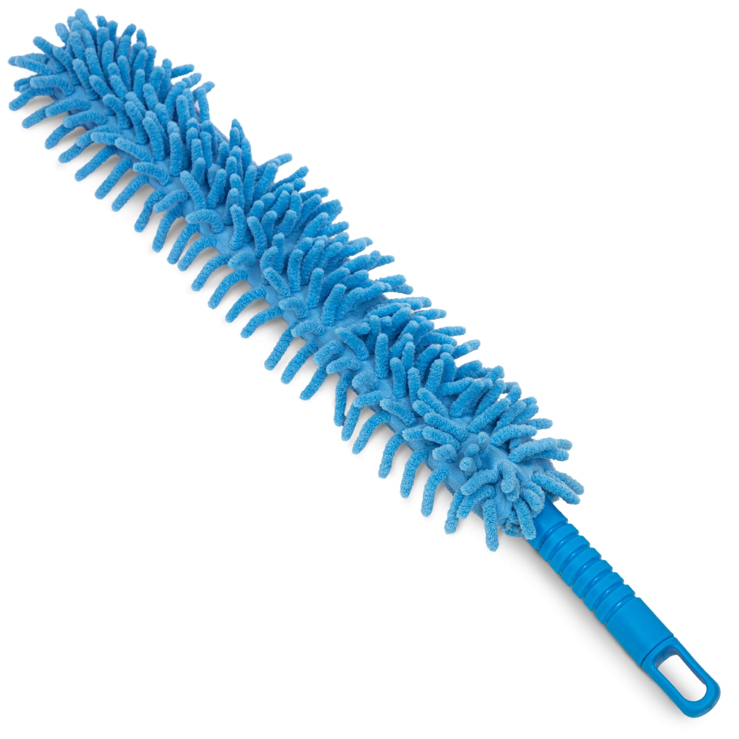 Gritt Commercial Flexible Wand Duster With Microfiber And Chenille Sleeve, 22in, Blue, Pack Of 3 Dusters