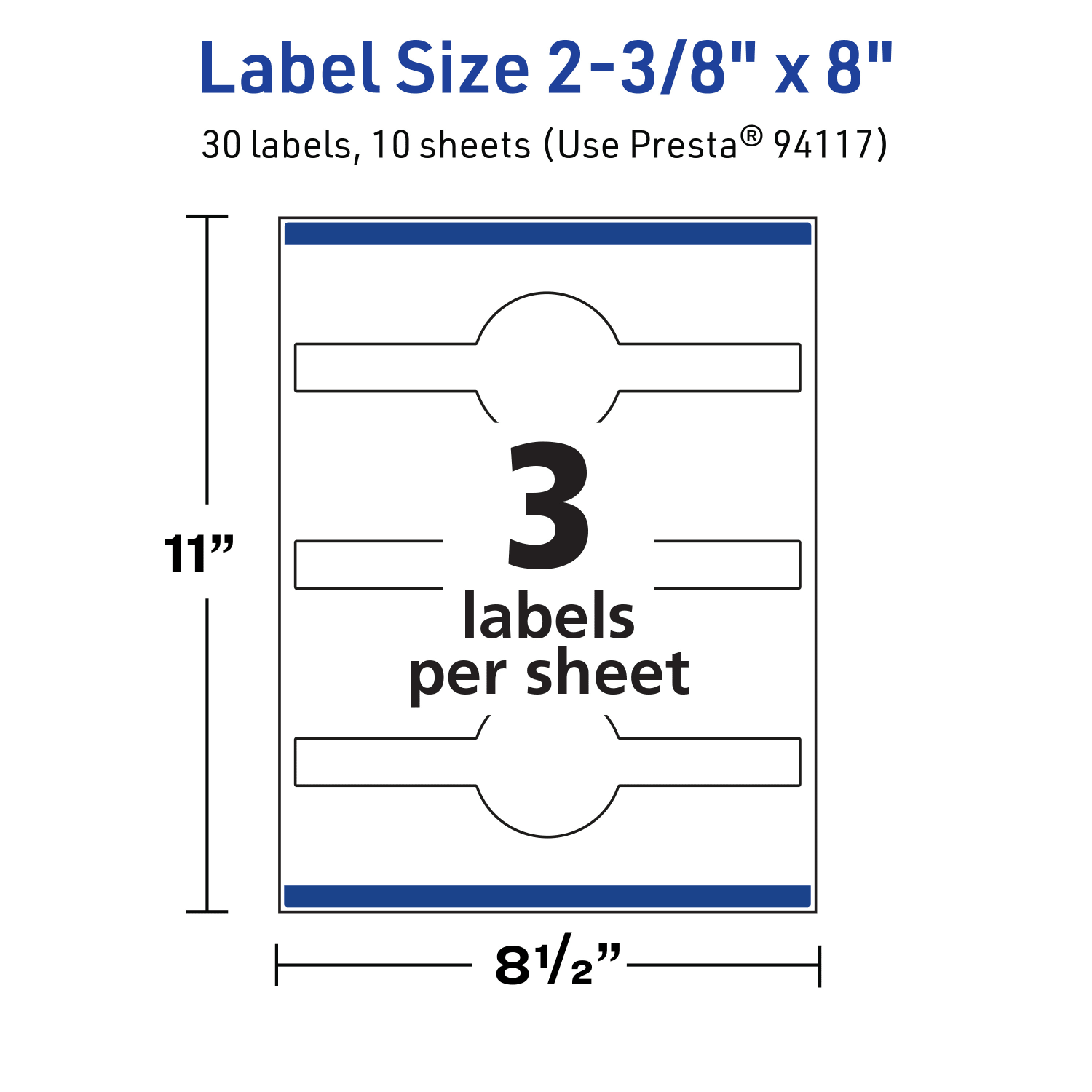 Avery TrueBlock Labels With Sure Feed, 94117-TWMP10, Cigar, 2-3/8in x 8in, Matte White, Pack Of 30 - Image 6