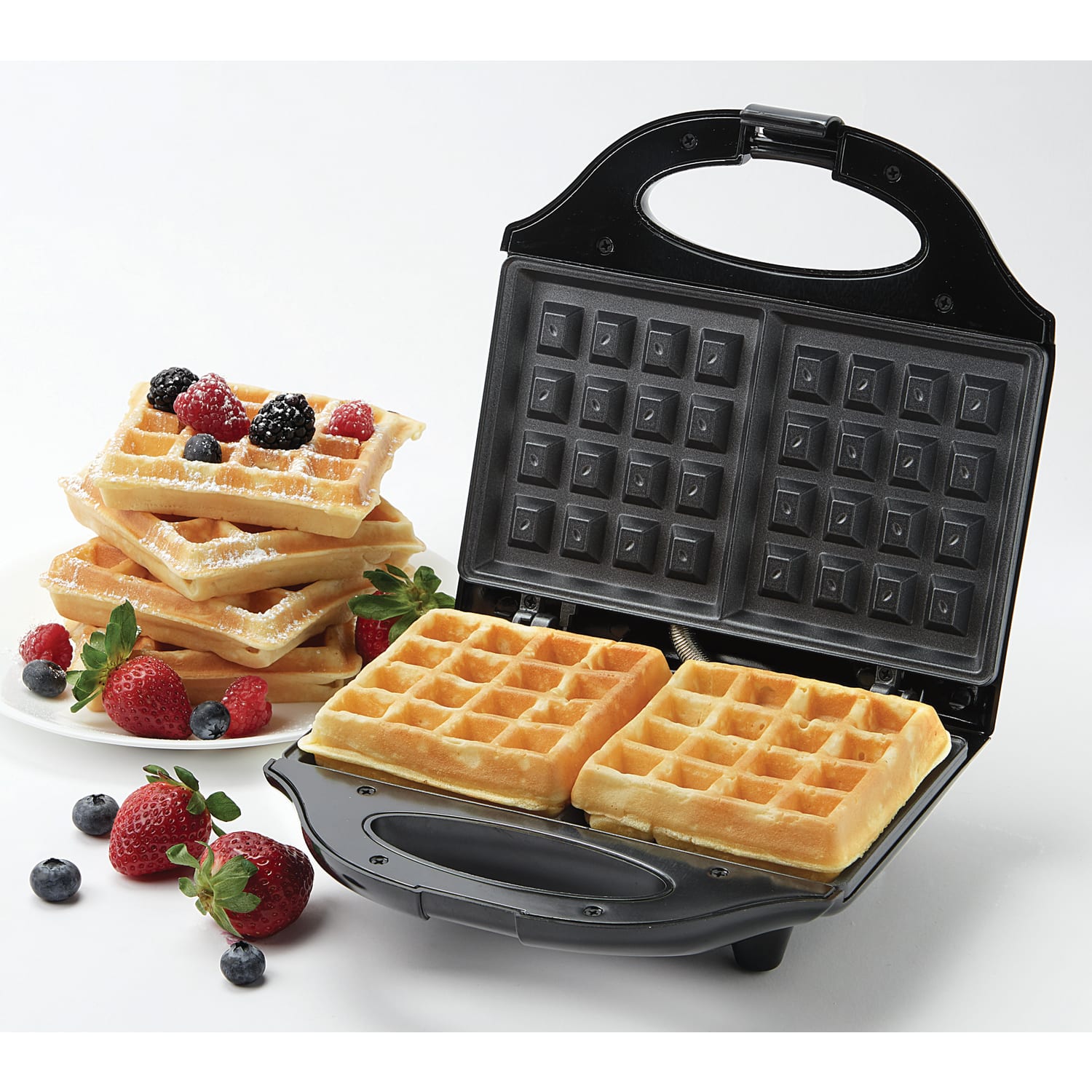 Betty Crocker Waffle Maker, 4inH x 9inW x 9inD, Black - Image 4