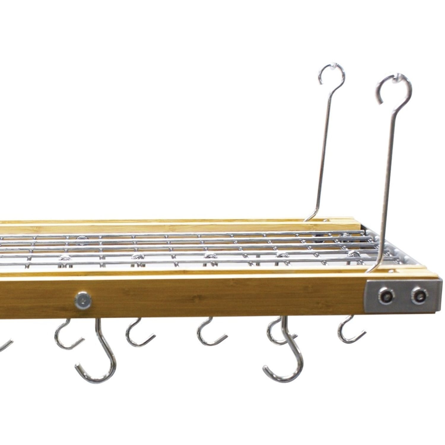 Range Kleen C59 6-Piece Chrome Narrow Pot Rack Hooks - for Utensil, Tool, Pot, Pot Rack, Pan - Chrome - 6 Piece - Image 3