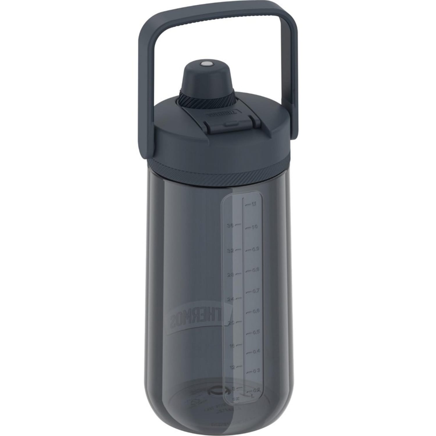 Thermos 40-Ounce Guardian Hard Plastic Hydration Bottle with Spout (Slate Blue) - 1.25 quart - Slate Blue, Blue - Plastic, Tritan - Image 4
