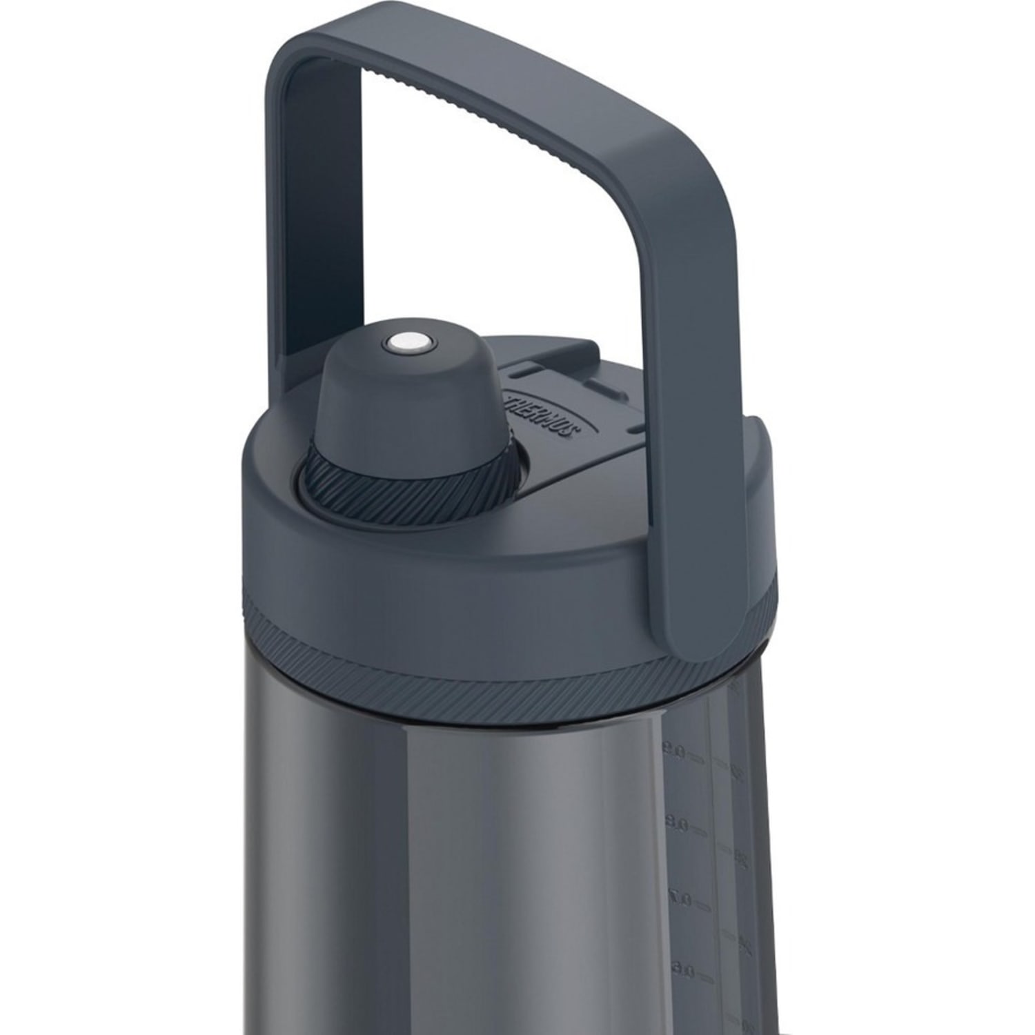 Thermos 40-Ounce Guardian Hard Plastic Hydration Bottle with Spout (Slate Blue) - 1.25 quart - Slate Blue, Blue - Plastic, Tritan - Image 5