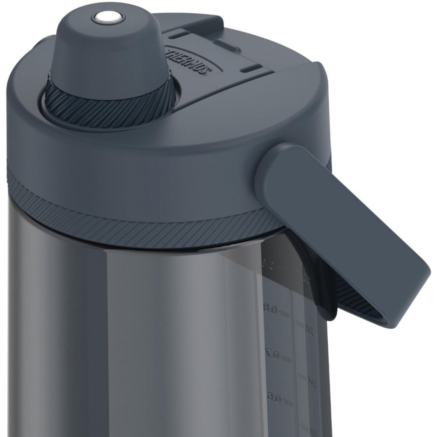 Thermos 40-Ounce Guardian Hard Plastic Hydration Bottle with Spout (Slate Blue) - 1.25 quart - Slate Blue, Blue - Plastic, Tritan - Image 6