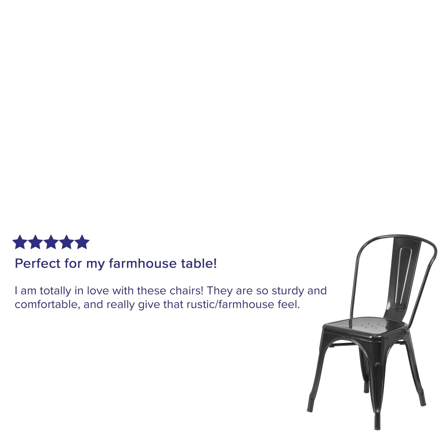 Flash Furniture Commercial Stackable Chair, Black - Image 5