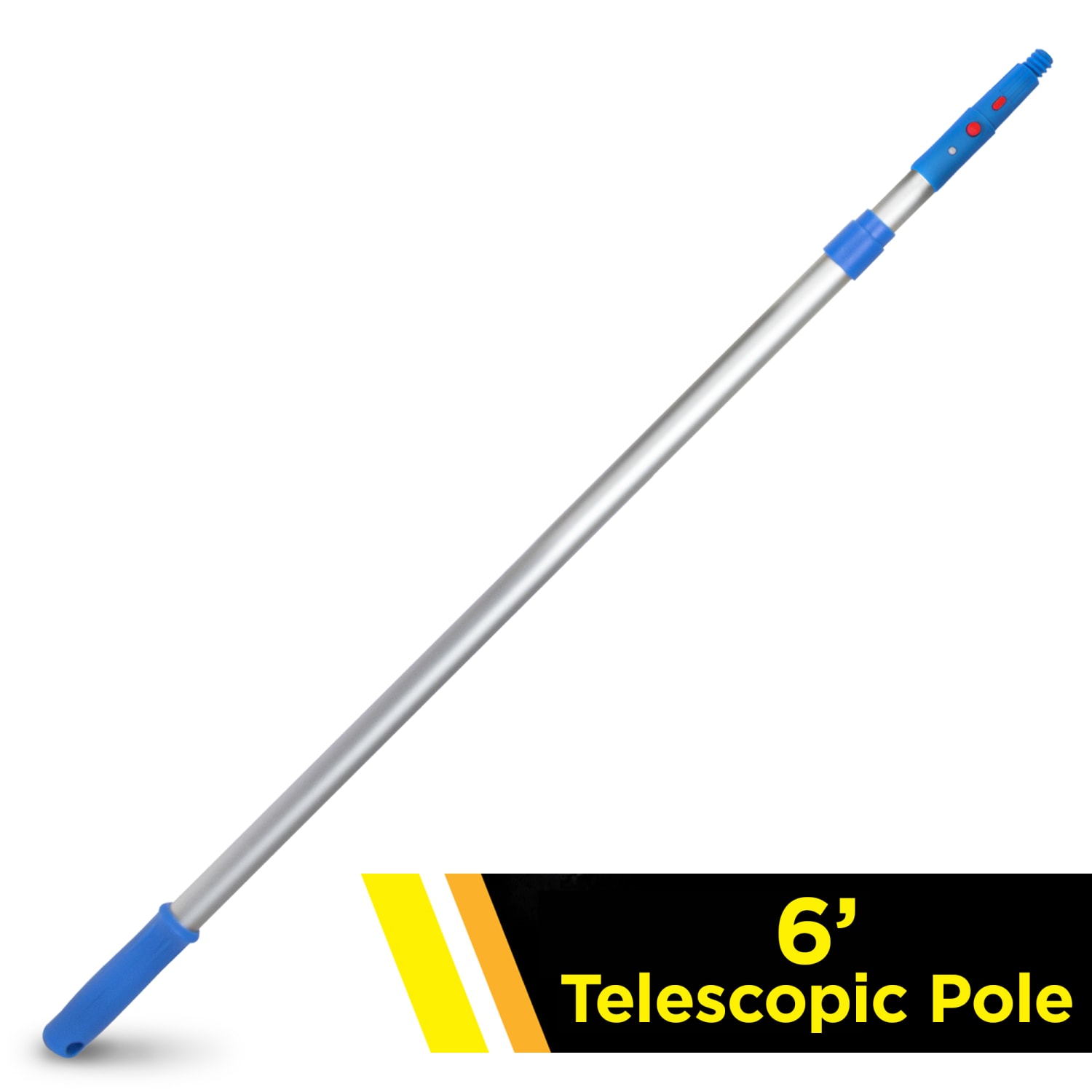 Gritt Commercial Telescopic Pole, 6ft, Blue/Silver - Image 3