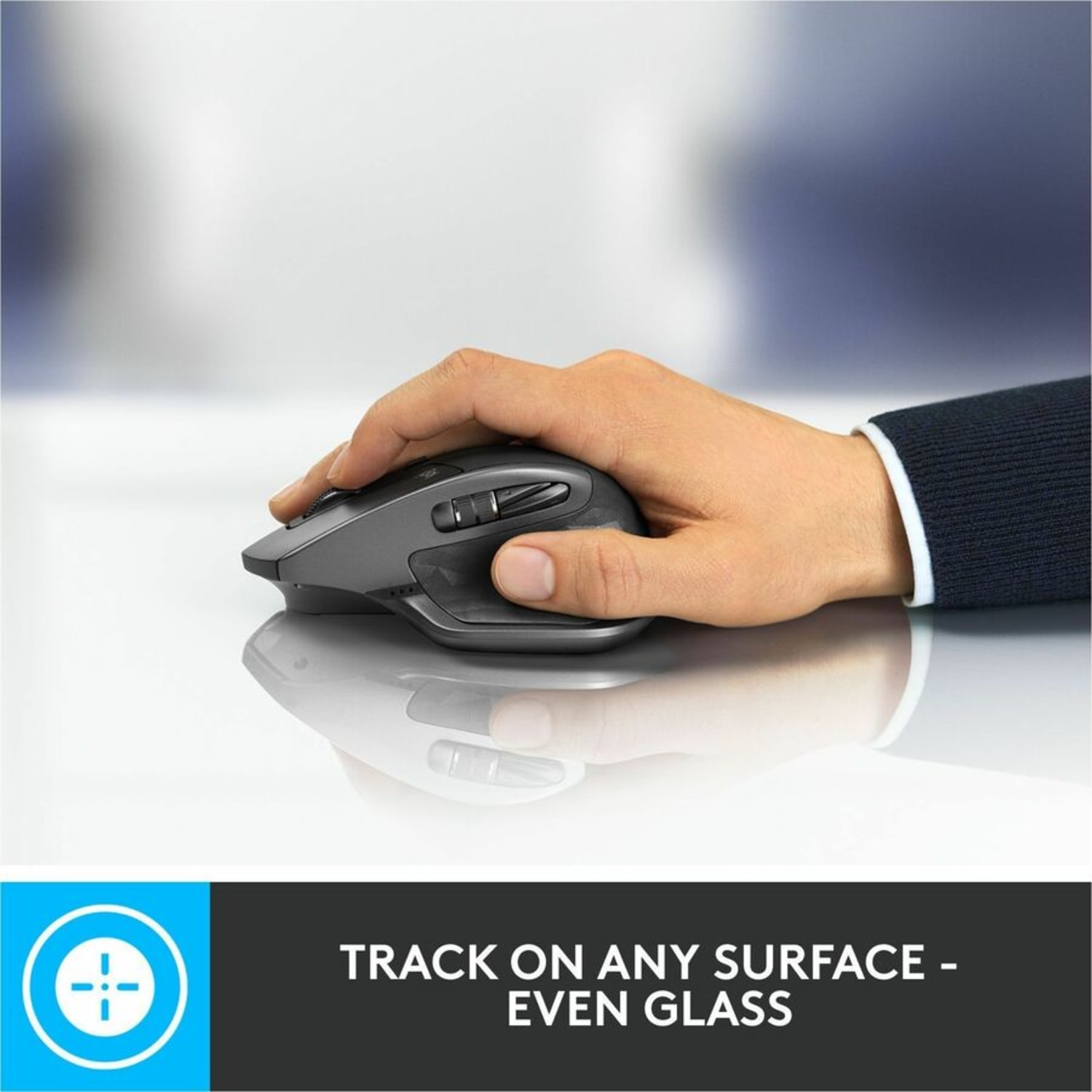 Logitech MX Master 2S Bluetooth Edition Wireless Mouse, Multi-Surface, Hyper-Fast Scrolling, Ergonomic, Graphite - 910005965 - Image 4