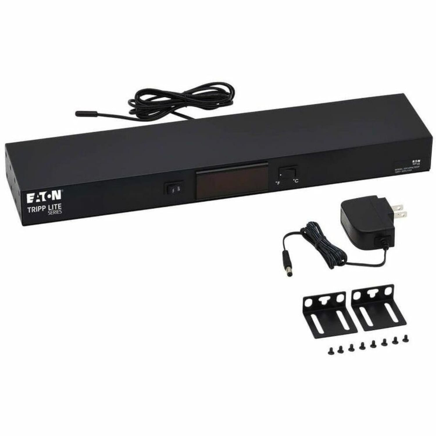 Eaton Tripp Lite Series 1U Digital Temperature Sensor, Blanking Panel, LCD - Rack blanking panel - with temperature sensor - AC 120 V - black - 1U - 19in - Image 6