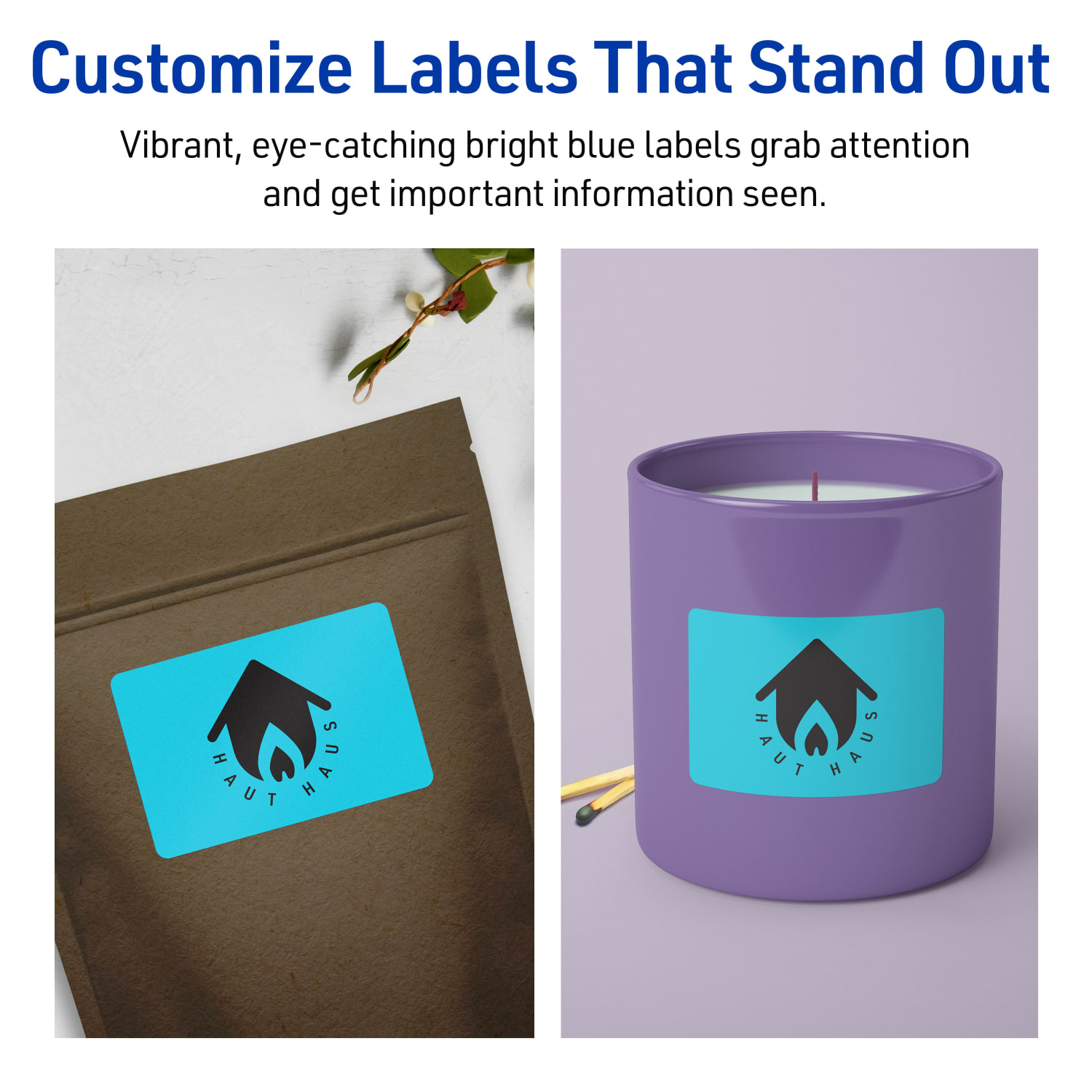 Avery Printable Labels With Sure Feed Technology, 94207-BBP10, Rectangle, 2in x 4in, Matte Bright Blue, Pack of 100 - Image 4